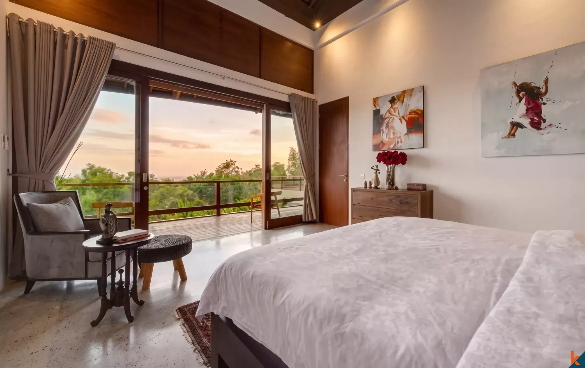 Magnifique villa de quatre chambres en pleine propriété avec vue sur l'océan à vendre à Ungasan