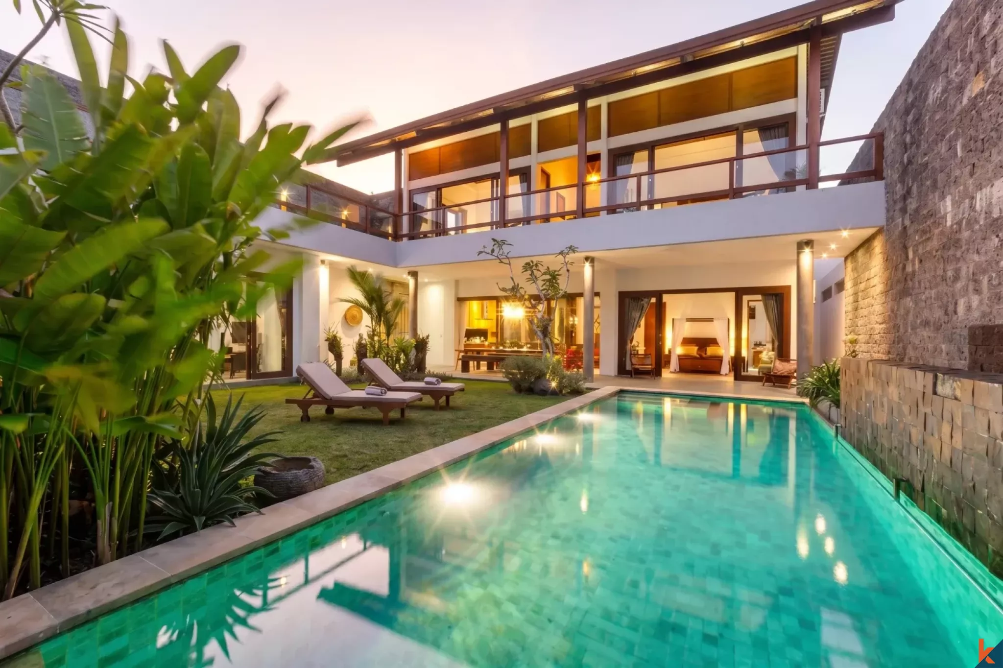 Magnifique villa de quatre chambres en pleine propriété avec vue sur l'océan à vendre à Ungasan