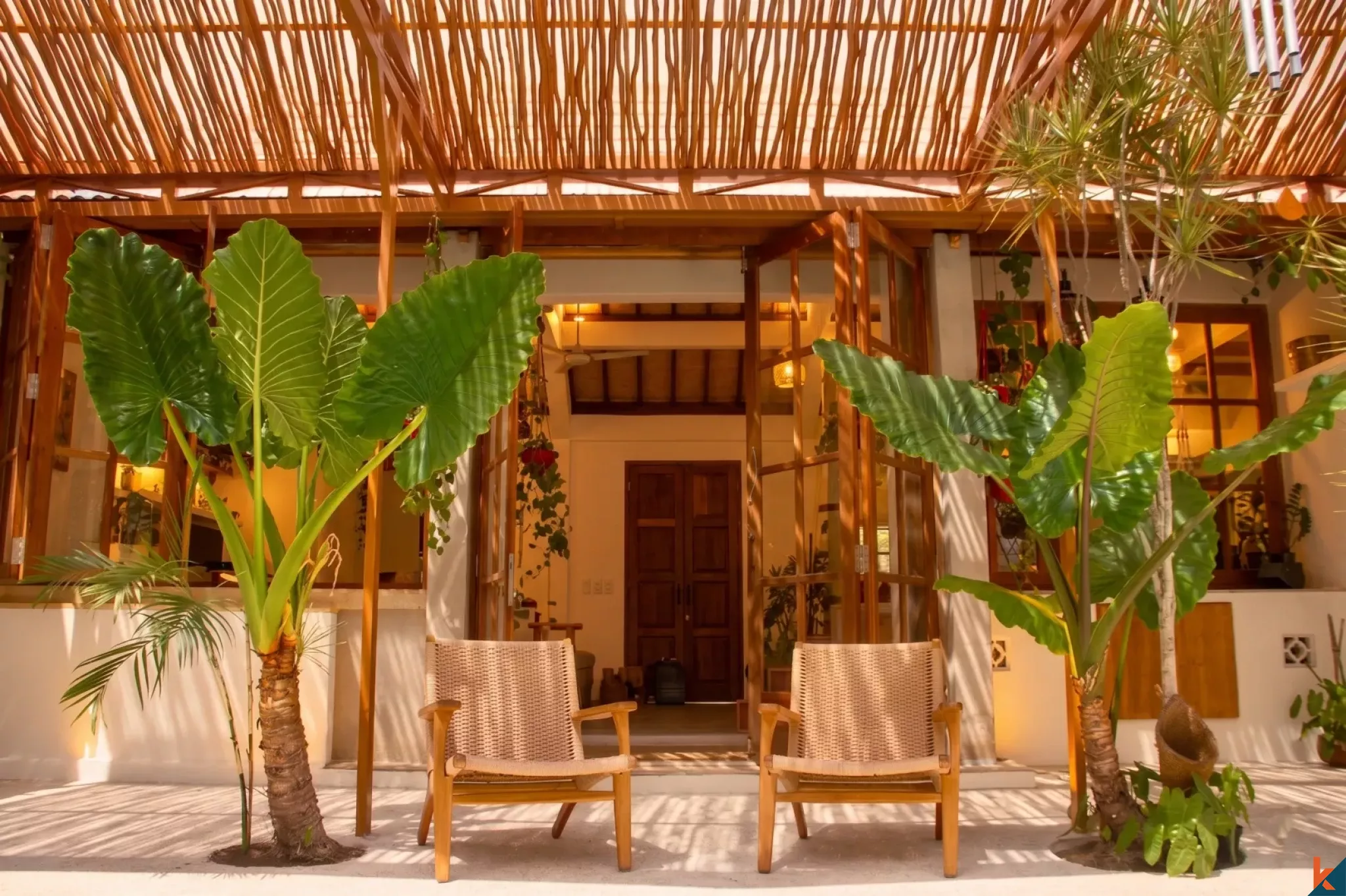 Villa tropicale parfaite de deux chambres à louer dans le centre d'Umalas