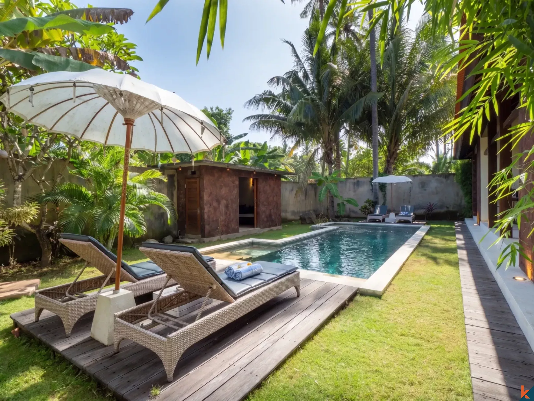 Two Bedroom Oceanside Freehold Villa With Amazing Investment Returns in North Bali