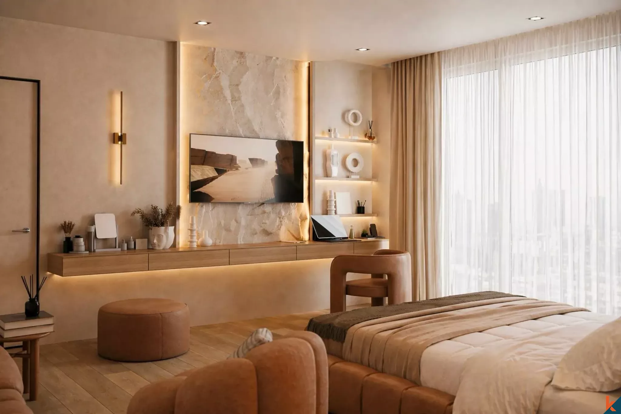 Upcoming high end ocean view leasehold villa in Seseh (delivered in Summer 2026)