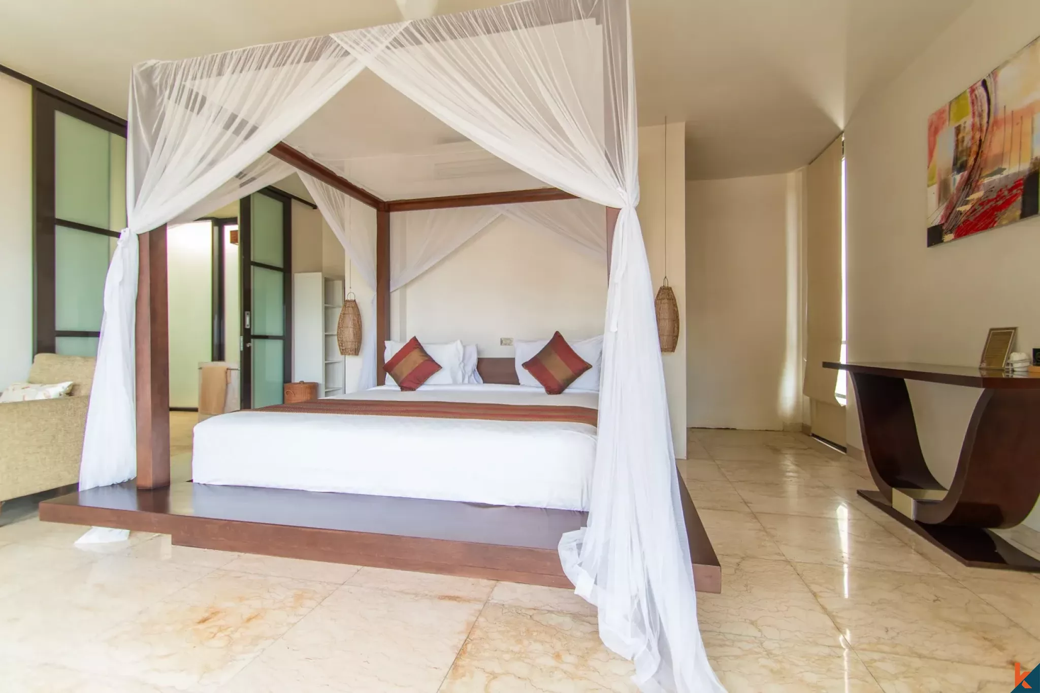 Rumah Mewah Empat Kamar Tidur Hak Milik dengan Pemandangan Laut yang Menakjubkan di Jimbaran