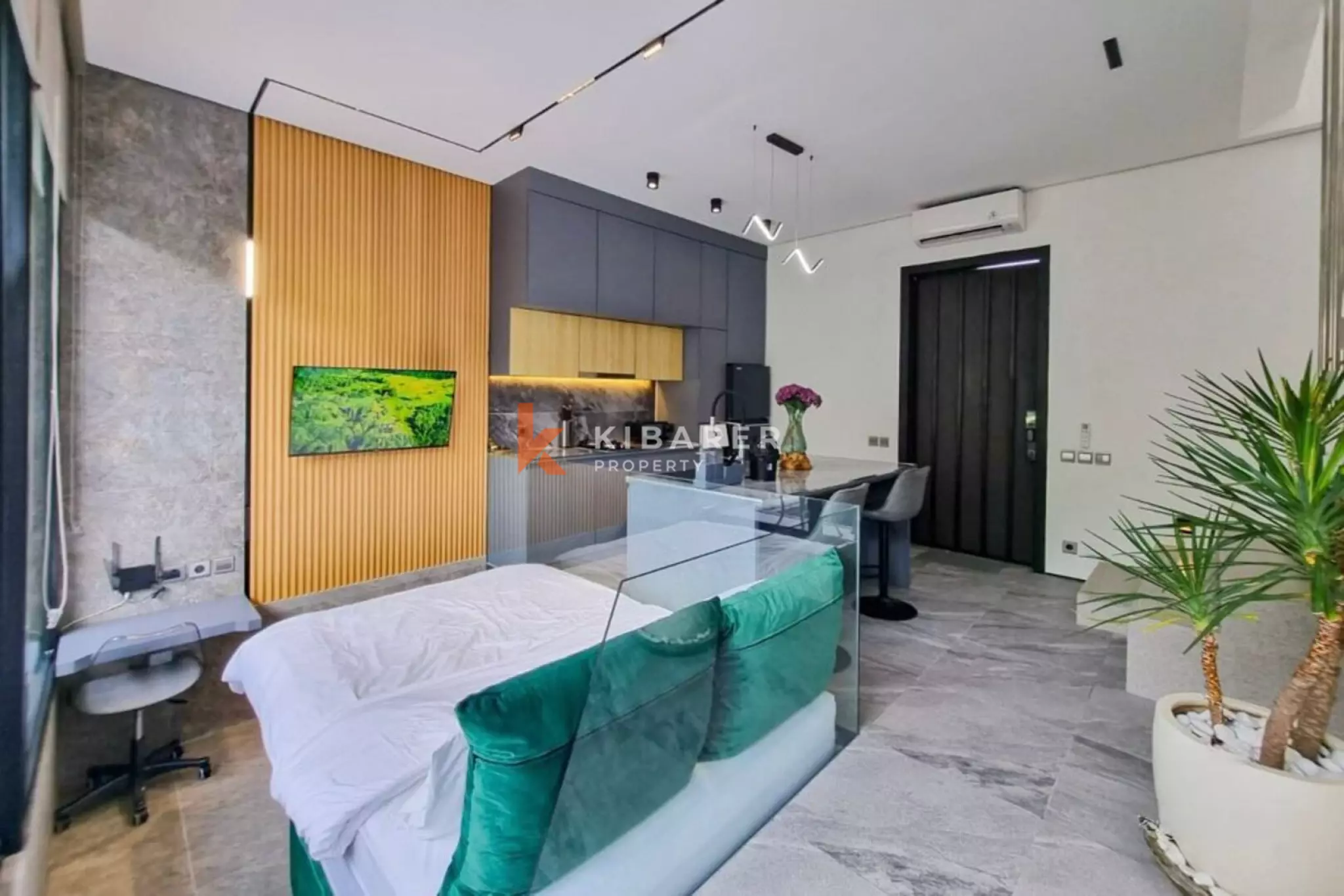 Villa Satu Kamar Tidur yang Dirancang dengan Cerdas untuk Kenyamanan Hidup di Umalas