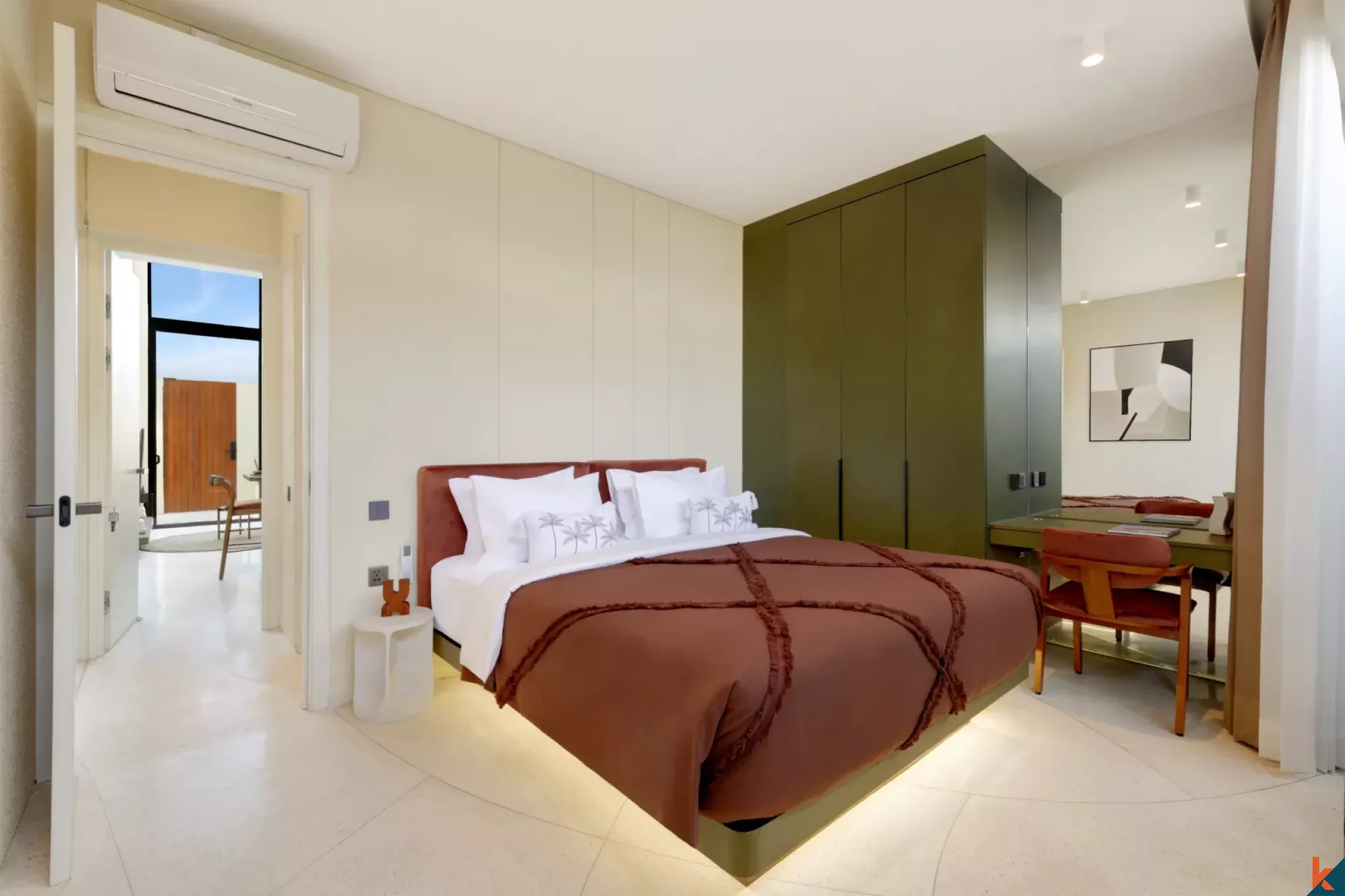 Modern two bedroom townhouse for lease in fashionable Berawa