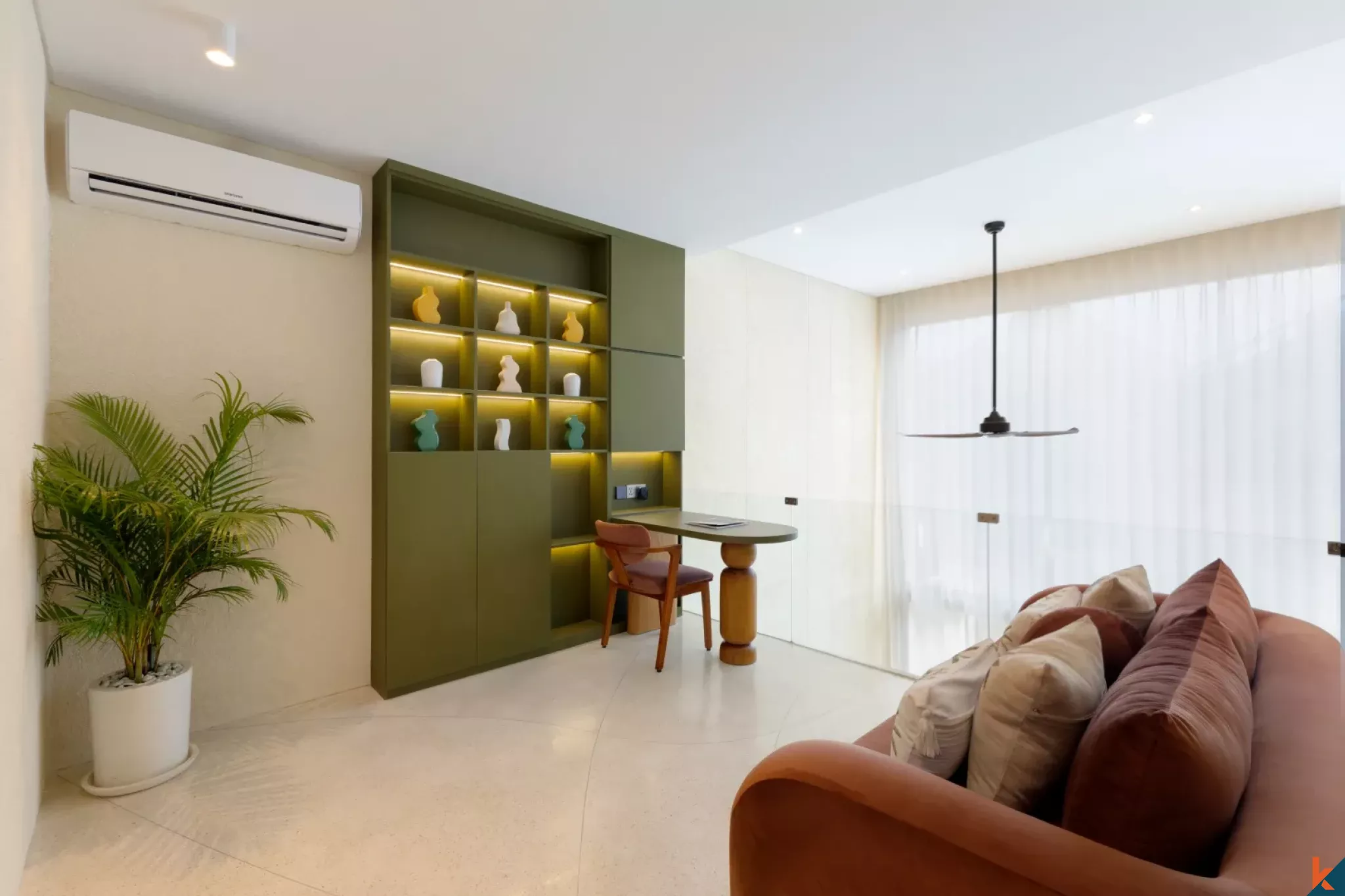 Modern two bedroom townhouse for lease in fashionable Berawa