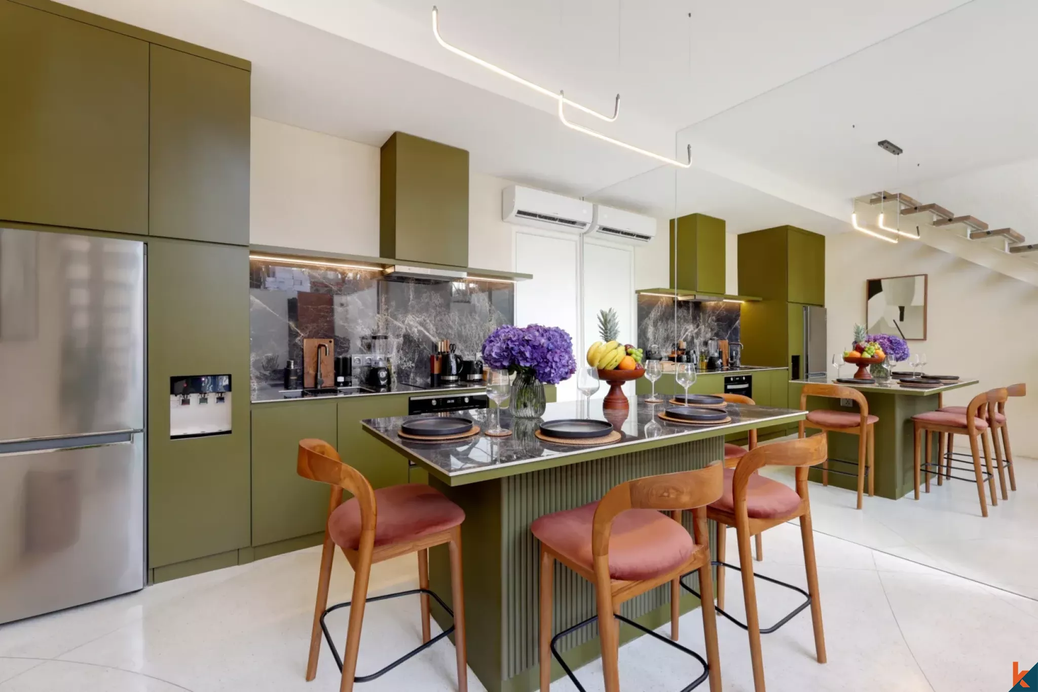 Modern two bedroom townhouse for lease in fashionable Berawa