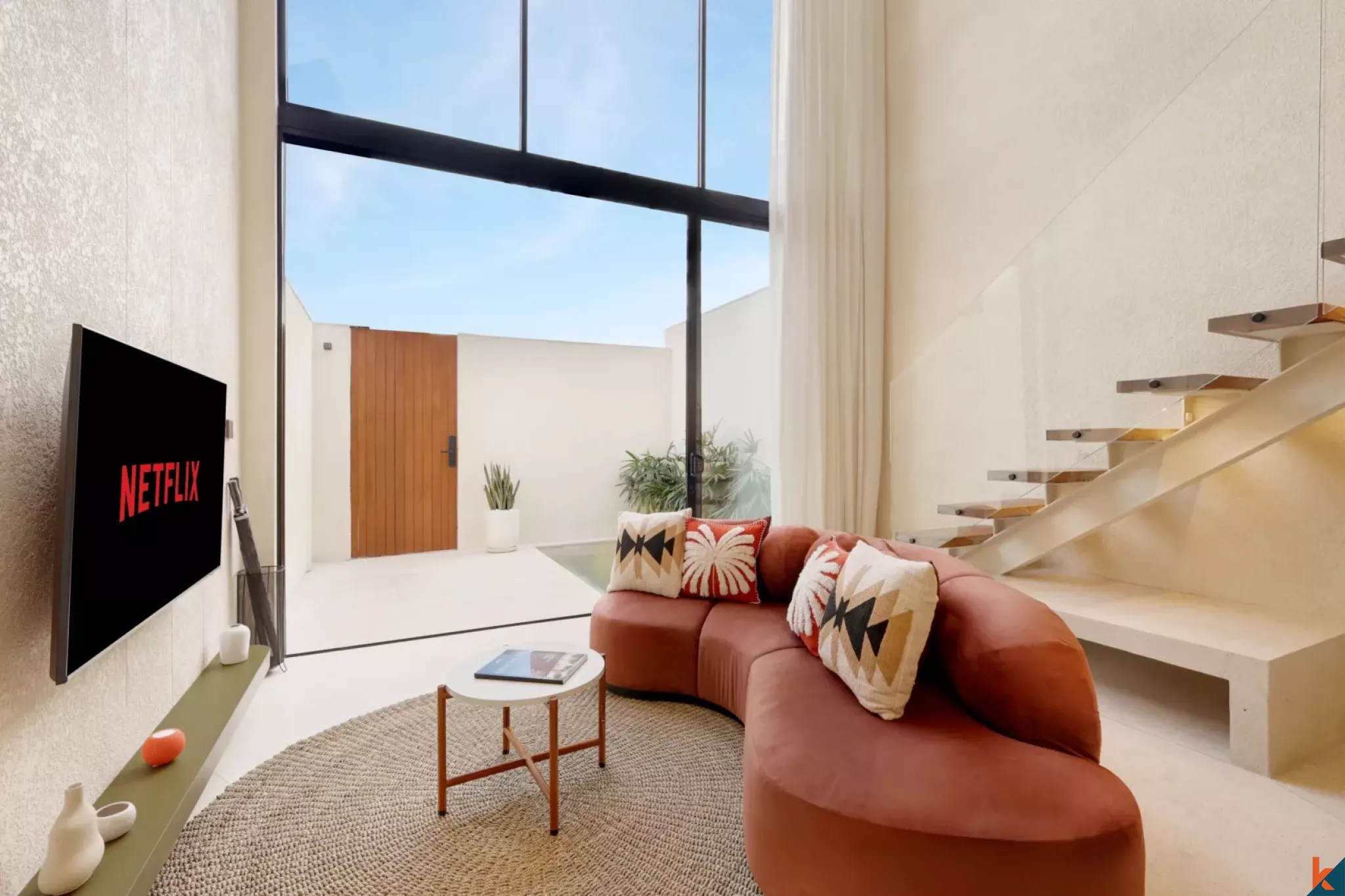 Modern two bedroom townhouse for lease in fashionable Berawa