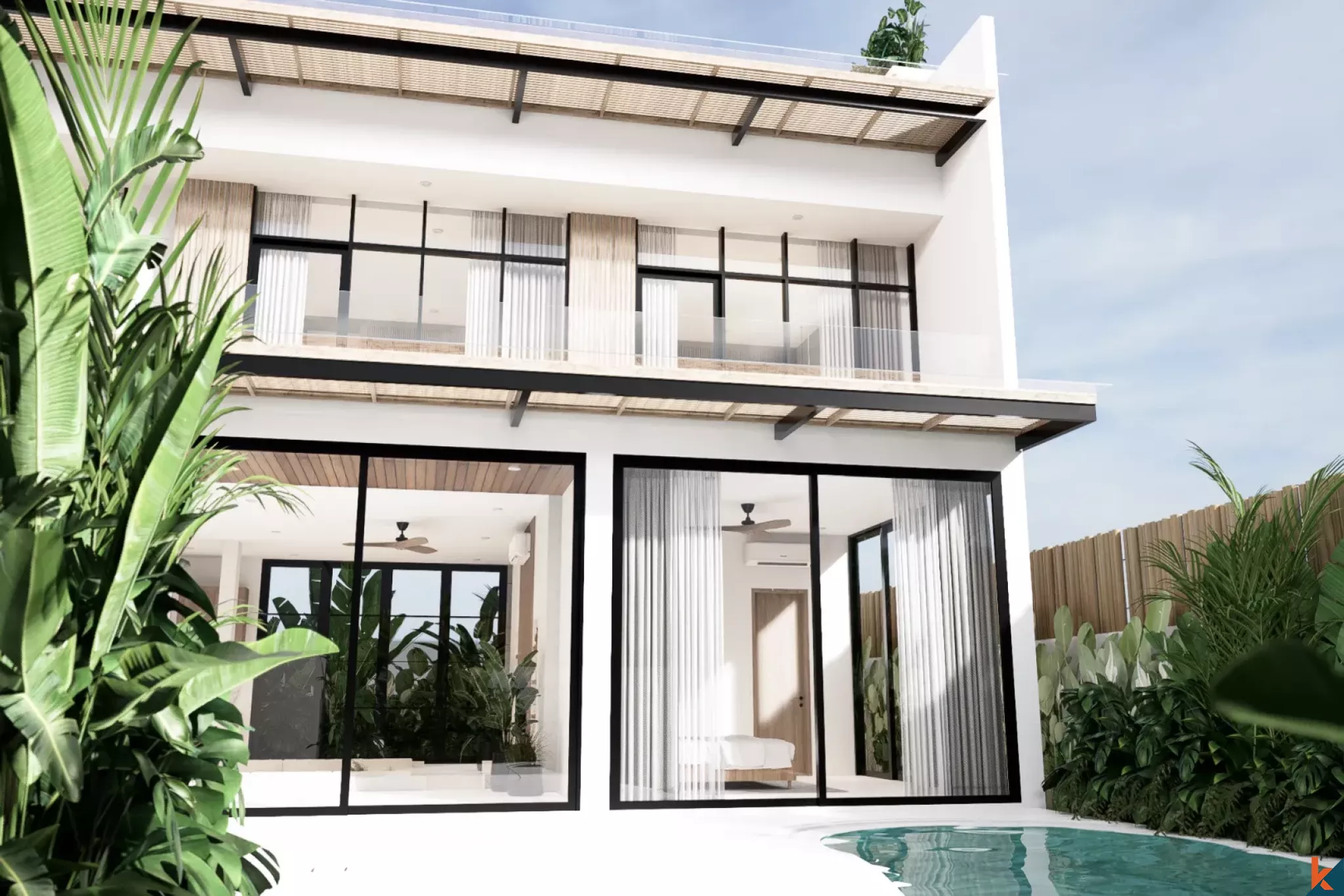 Rumah baru modern dengan empat kamar tidur di Batu Bolong