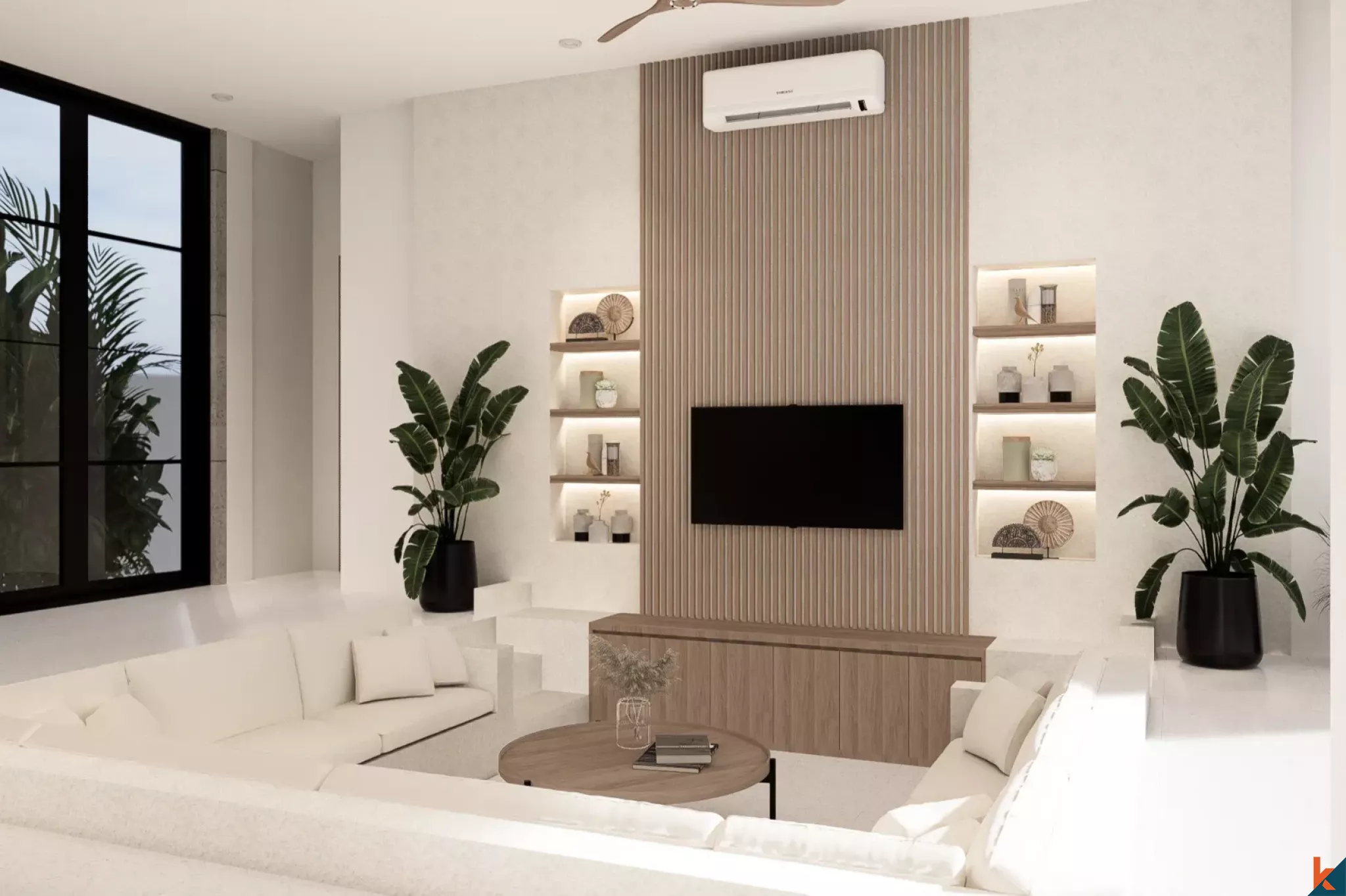 Rumah baru modern dengan empat kamar tidur di Batu Bolong