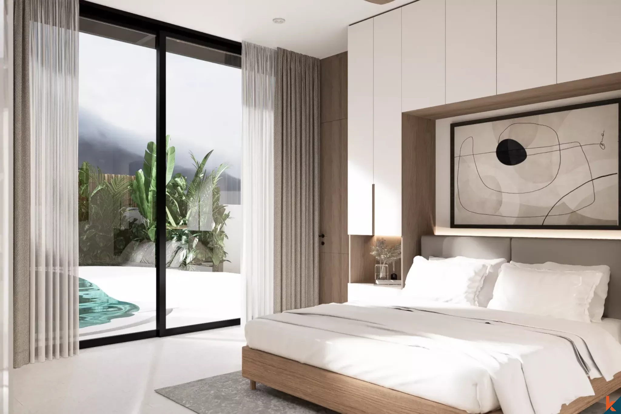 Rumah baru modern dengan empat kamar tidur di Batu Bolong
