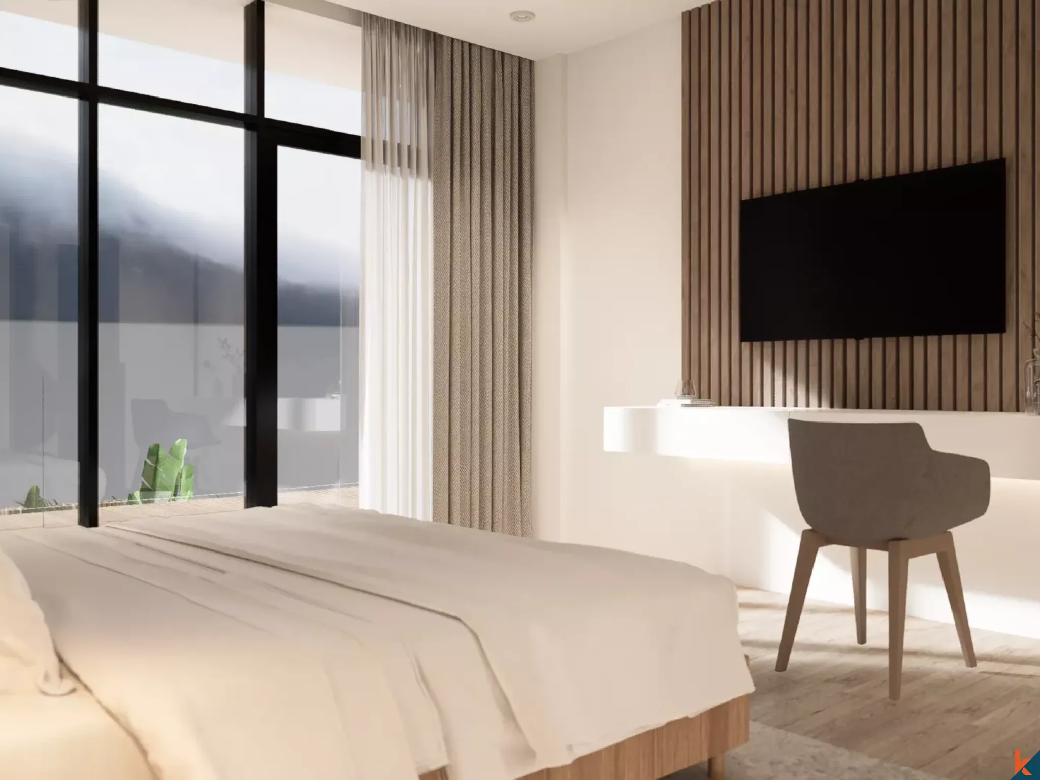 Rumah baru modern dengan empat kamar tidur di Batu Bolong