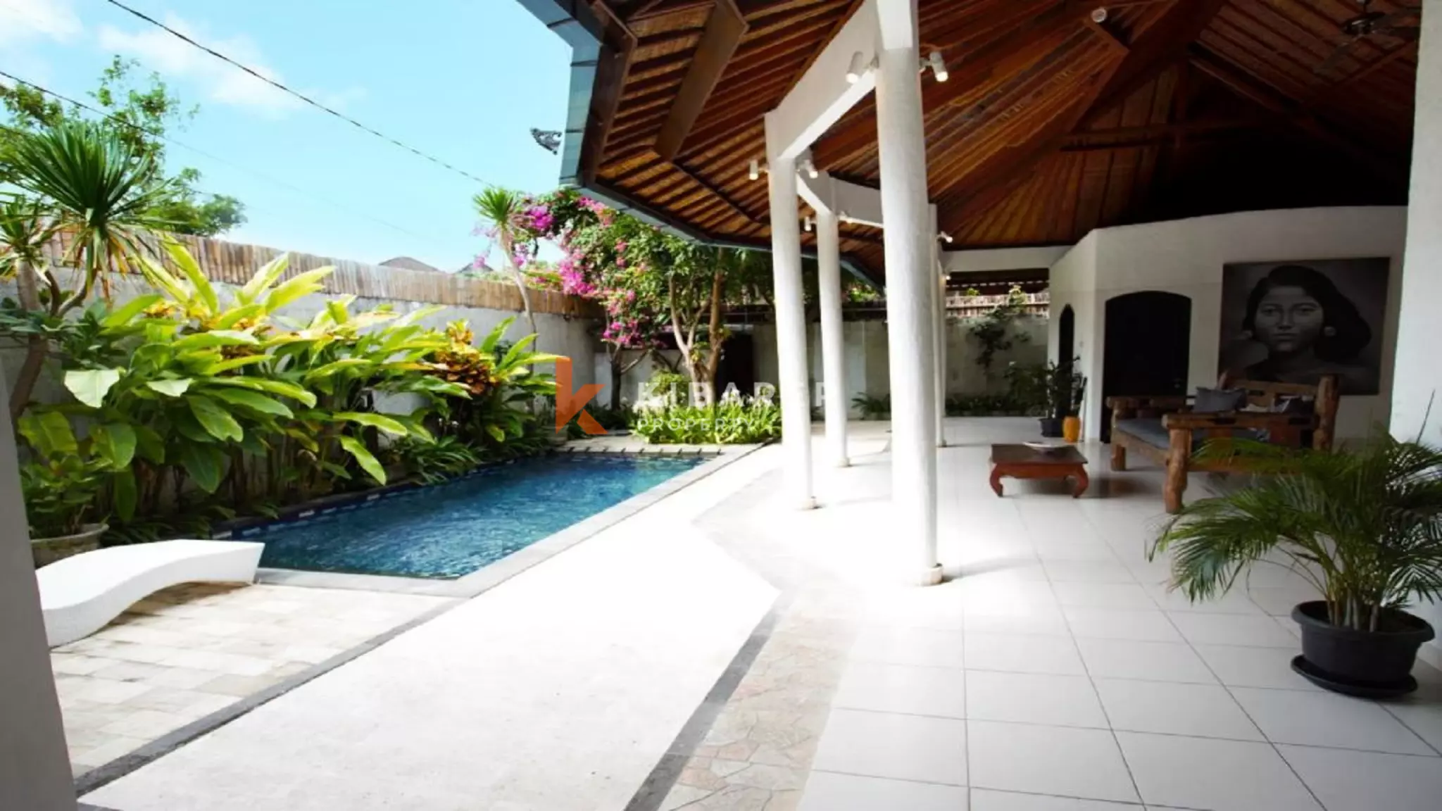Sanctuary Tropical Three-Bedrooms open living villa in Seminyak