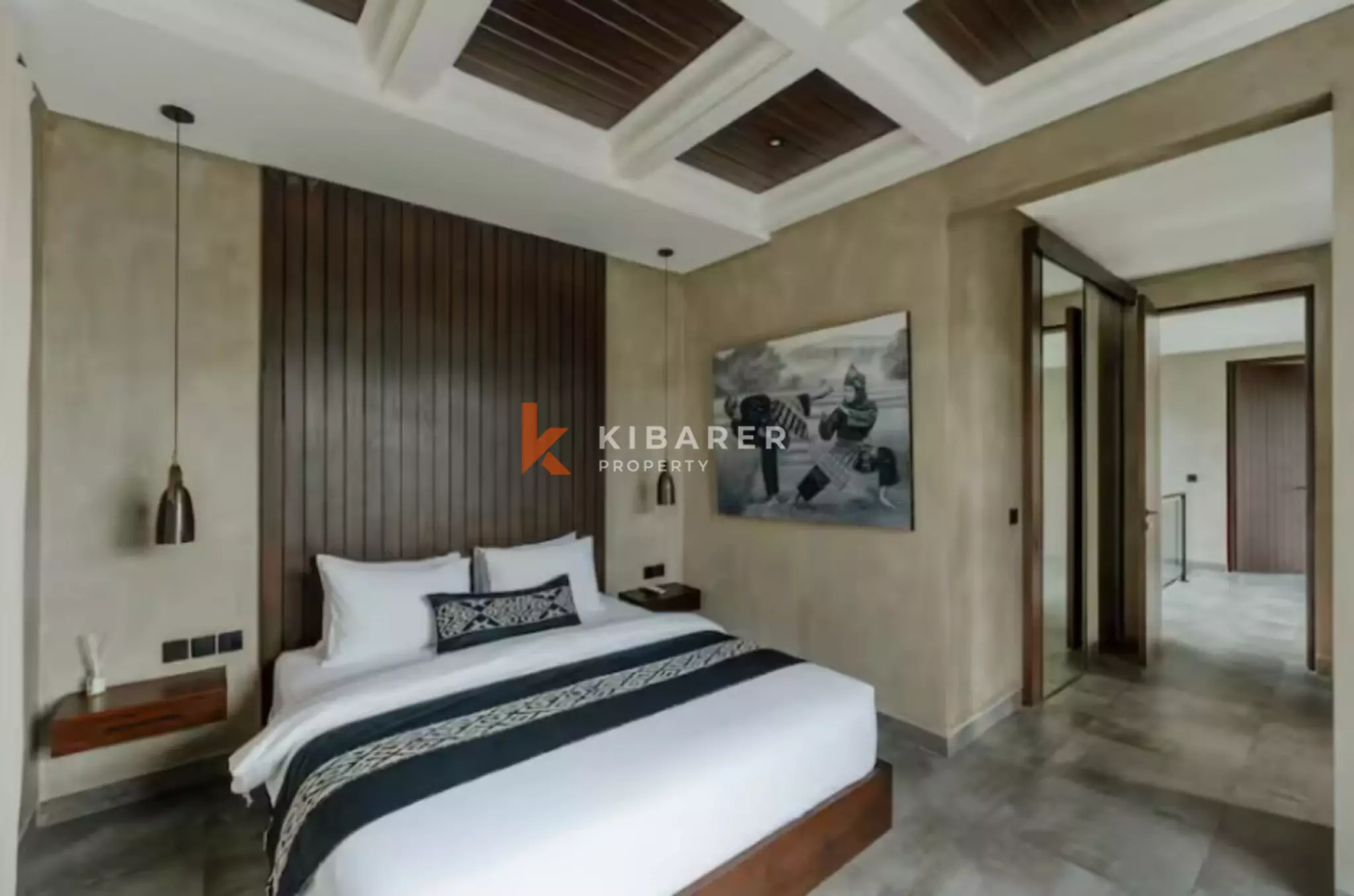 Villa design de trois chambres avec intérieurs modernes et spectaculaires à Umalas