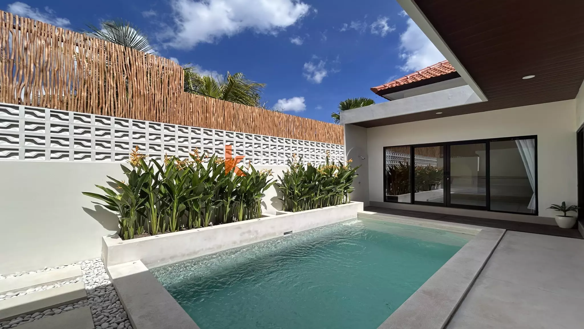 Villa tropicale de rêve avec piscine privée et deux chambres à Canggu