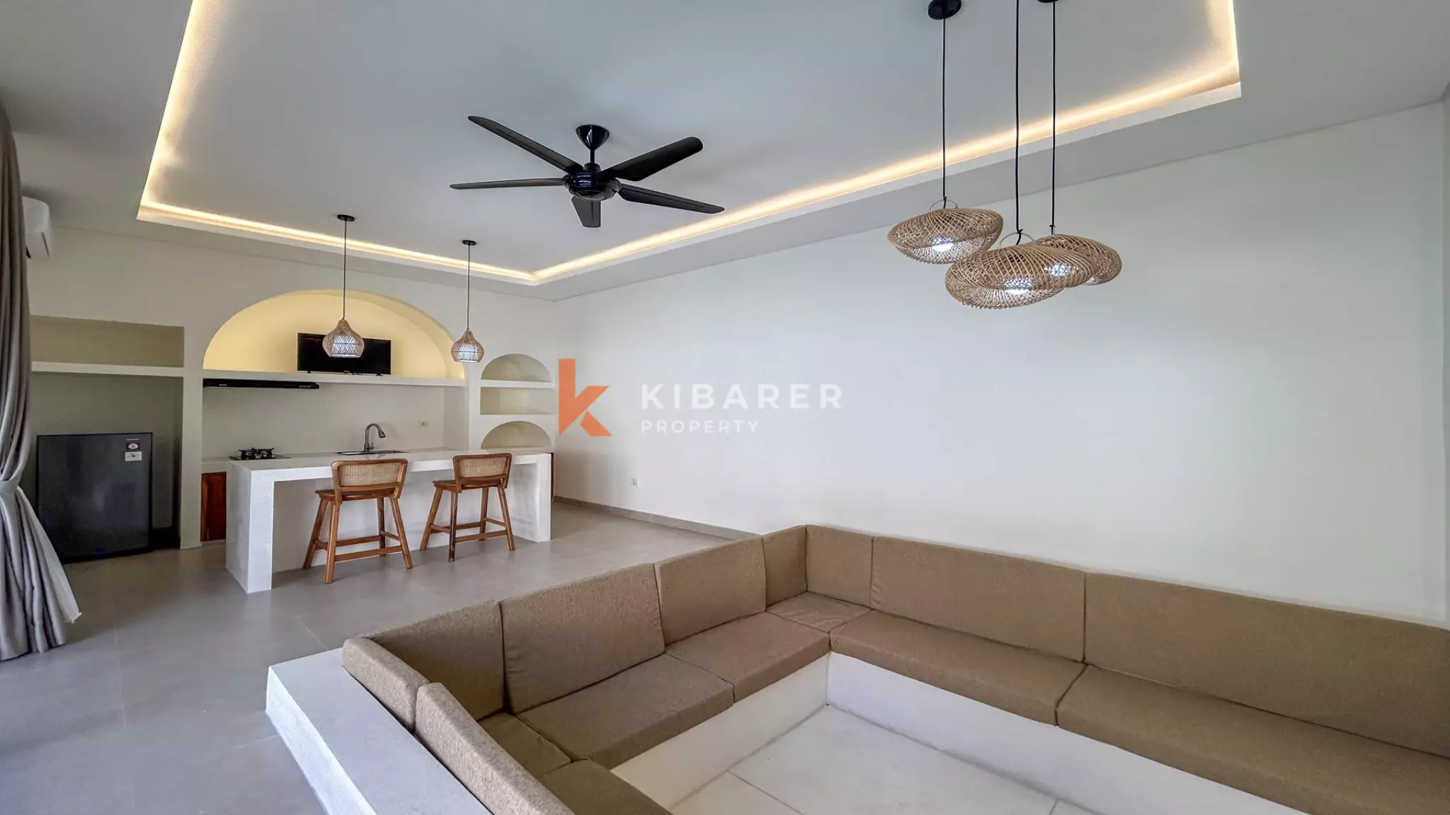 Villa tropicale de rêve avec piscine privée et deux chambres à Canggu