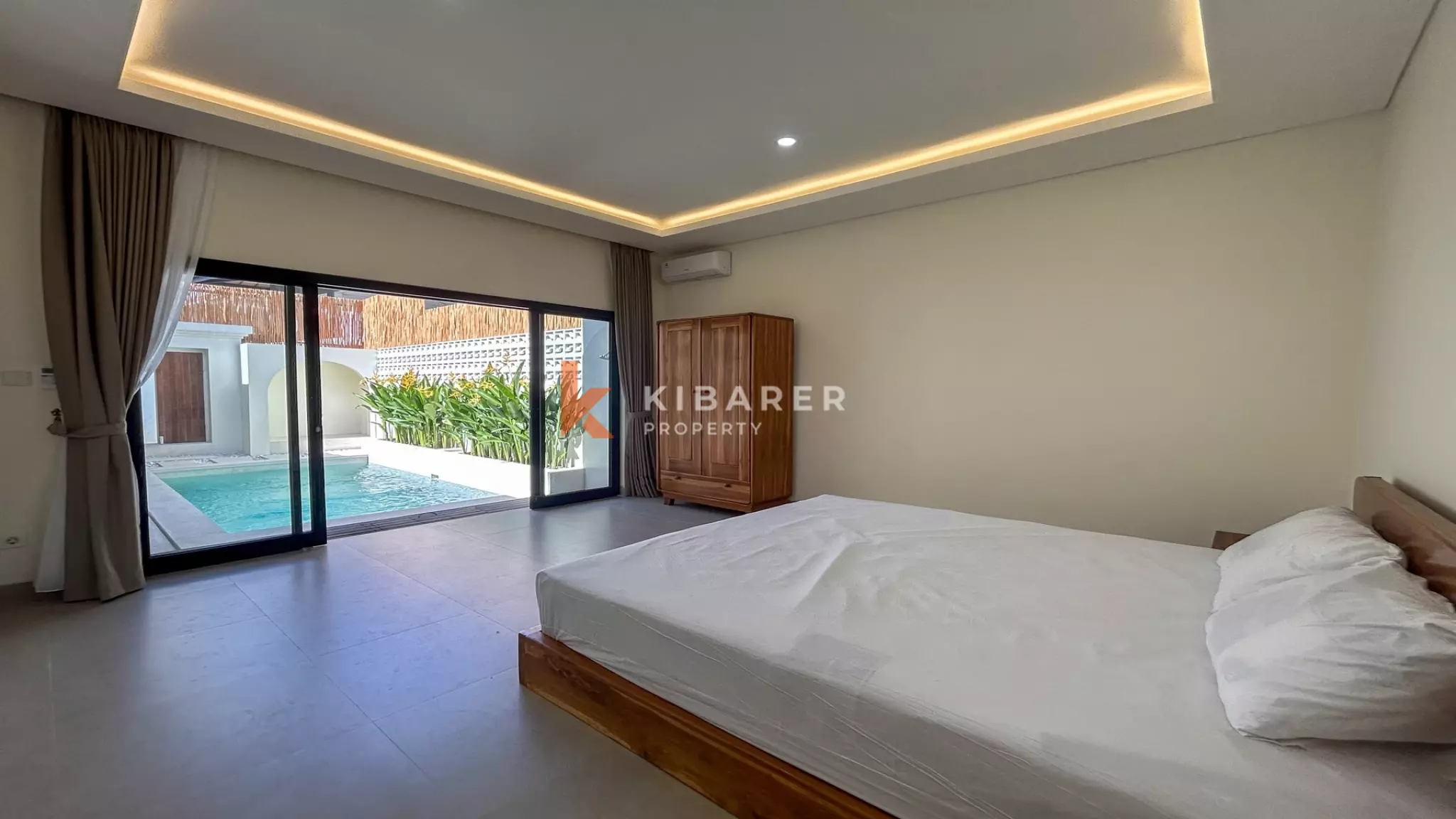 Villa tropicale de rêve avec piscine privée et deux chambres à Canggu