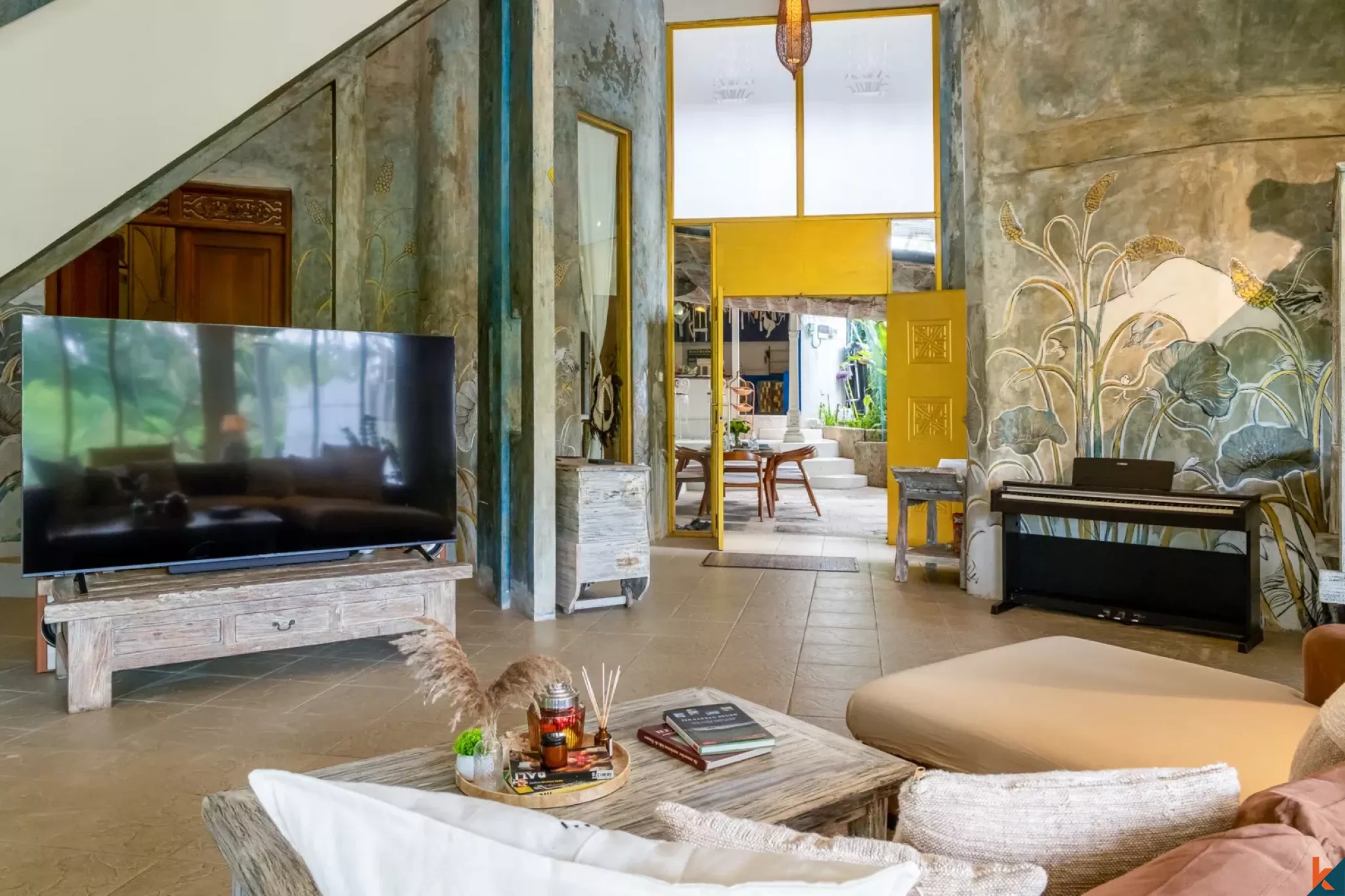 Properti Artistik dengan Hak Sewa Jangka Panjang Tiga Kamar Tidur di Ubud