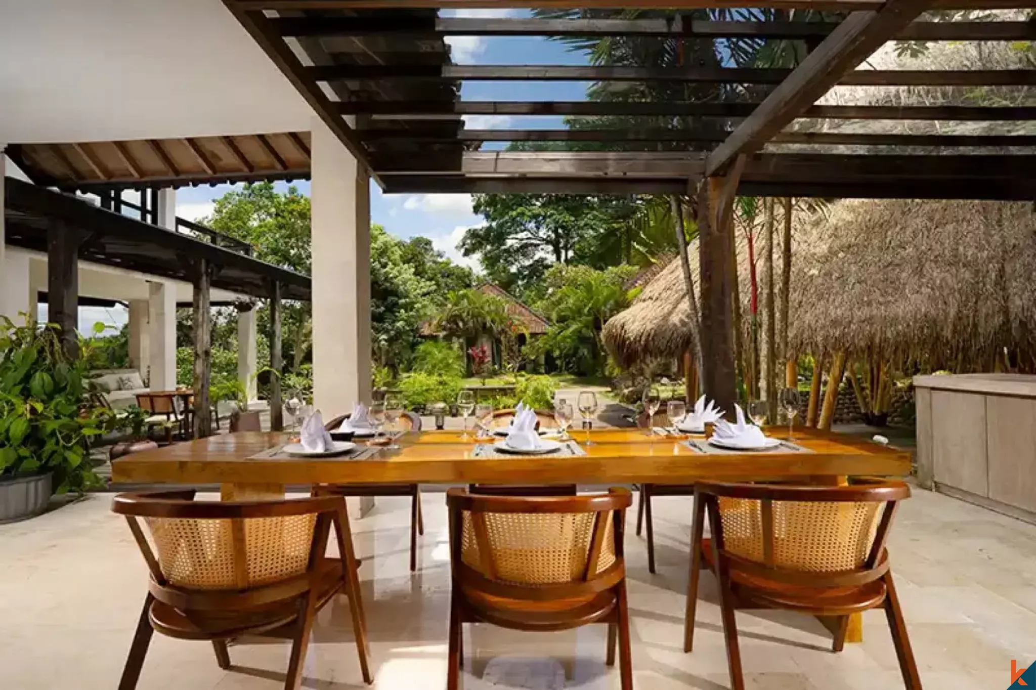 Rare Eight-Bedroom Retreat Estate with Jungle Sunset Views for Lease in Ubud
