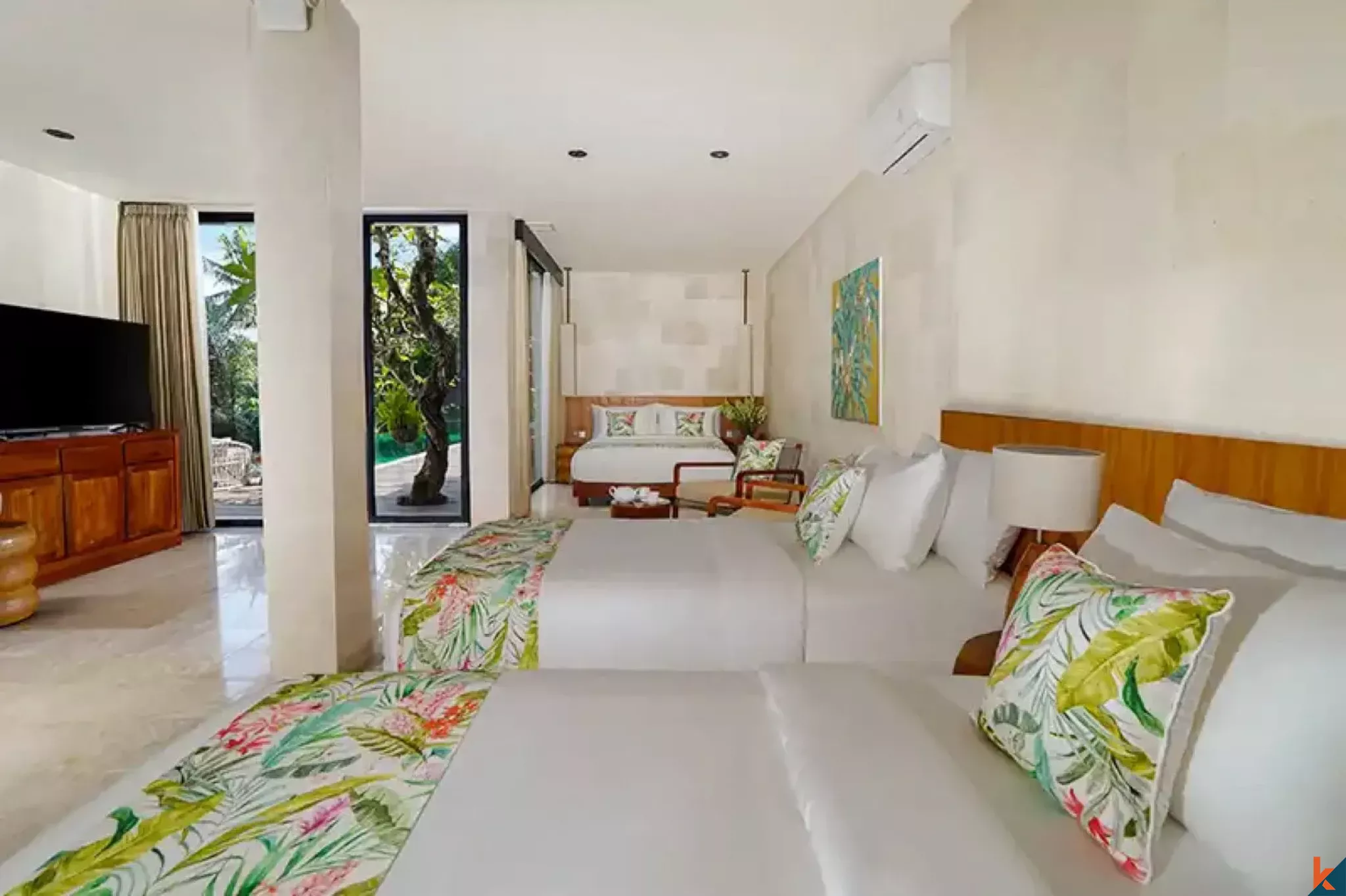 Rare Eight-Bedroom Retreat Estate with Jungle Sunset Views for Lease in Ubud