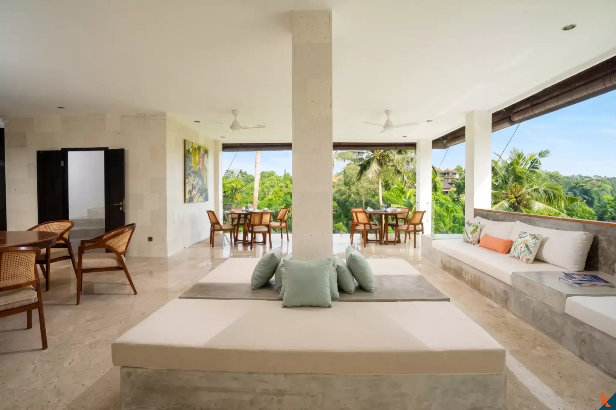 Rare Eight-Bedroom Retreat Estate with Jungle Sunset Views for Lease in Ubud