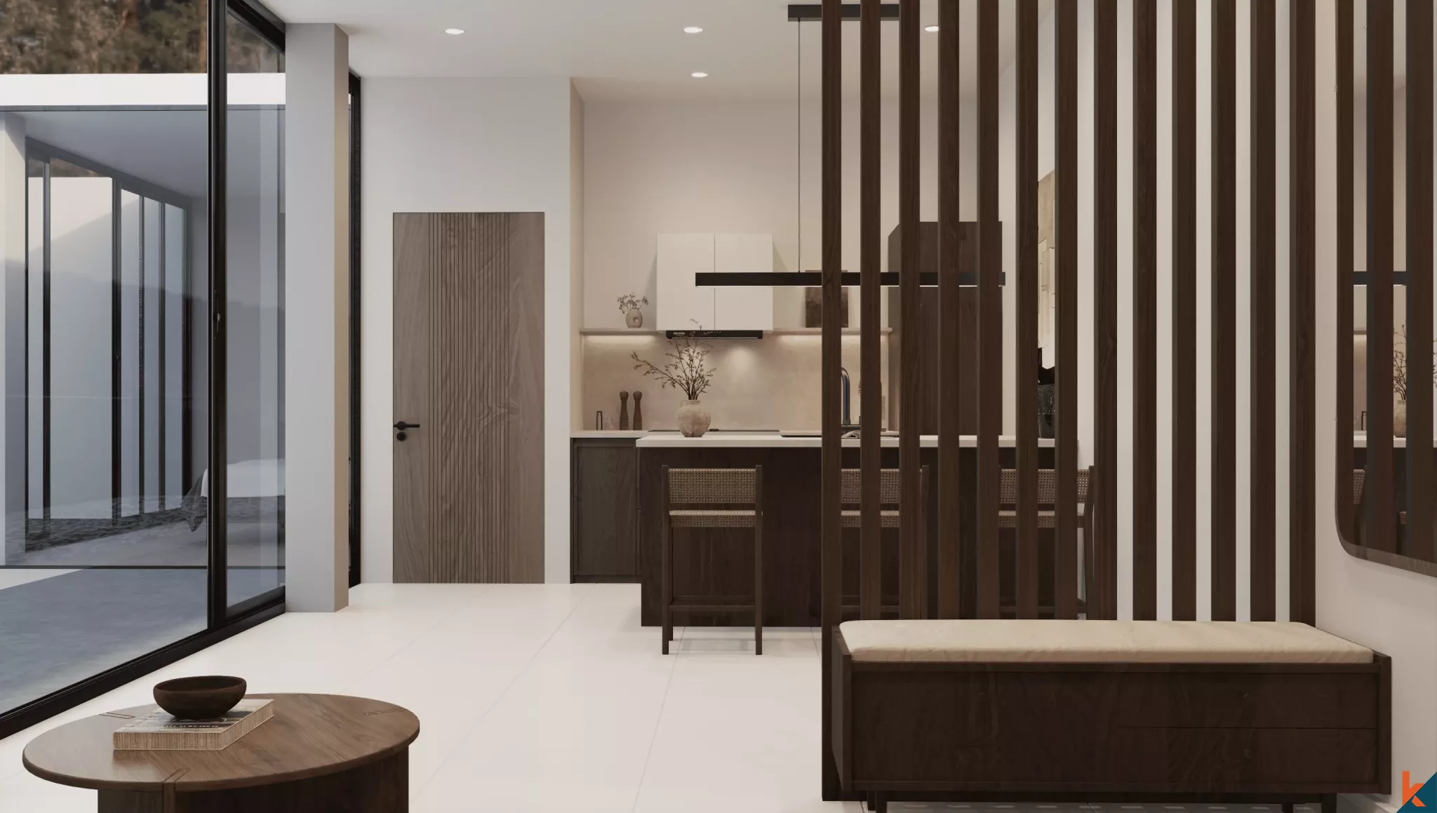 Vila Modern Satu Kamar Tidur di Kompleks Gaya Hidup Premium Ubud