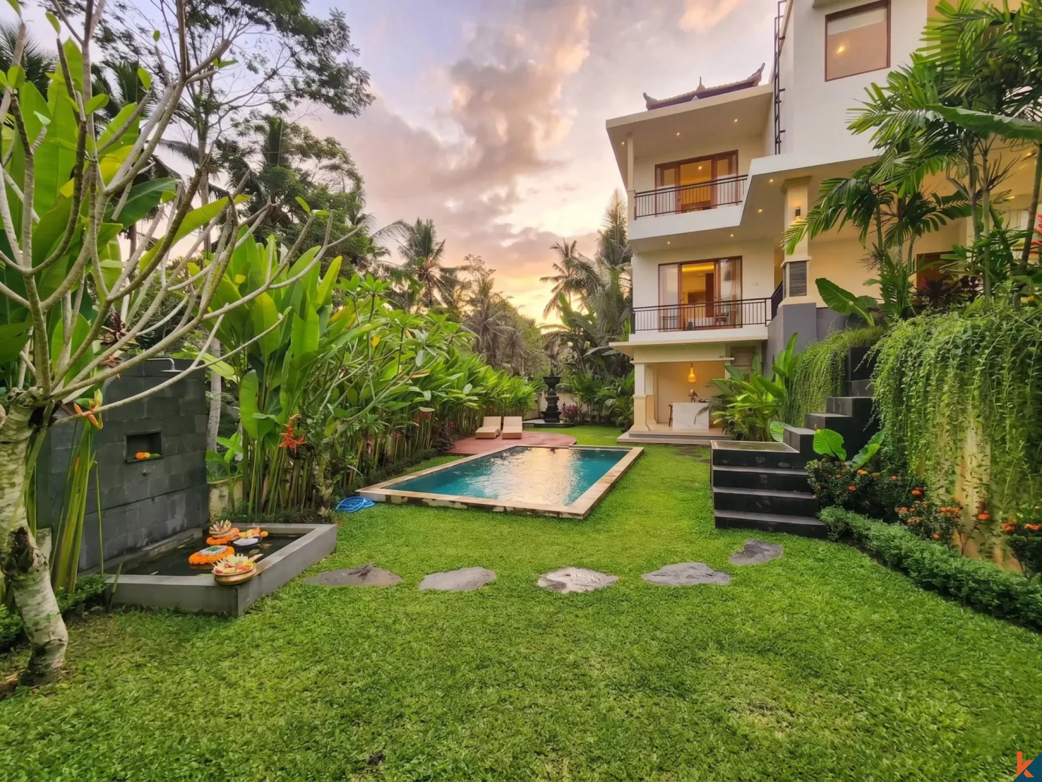Properti Freehold Tiga Kamar Tidur Baru yang Menawan dengan Sentuhan Gaya Bali Dijual di Ubud - Pejeng