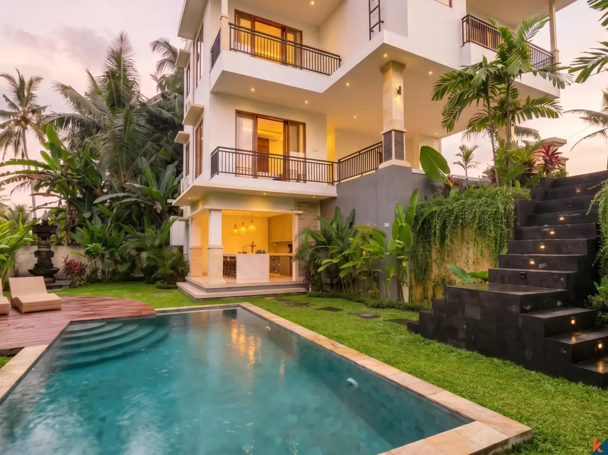 Properti Freehold Tiga Kamar Tidur Baru yang Menawan dengan Sentuhan Gaya Bali Dijual di Ubud - Pejeng