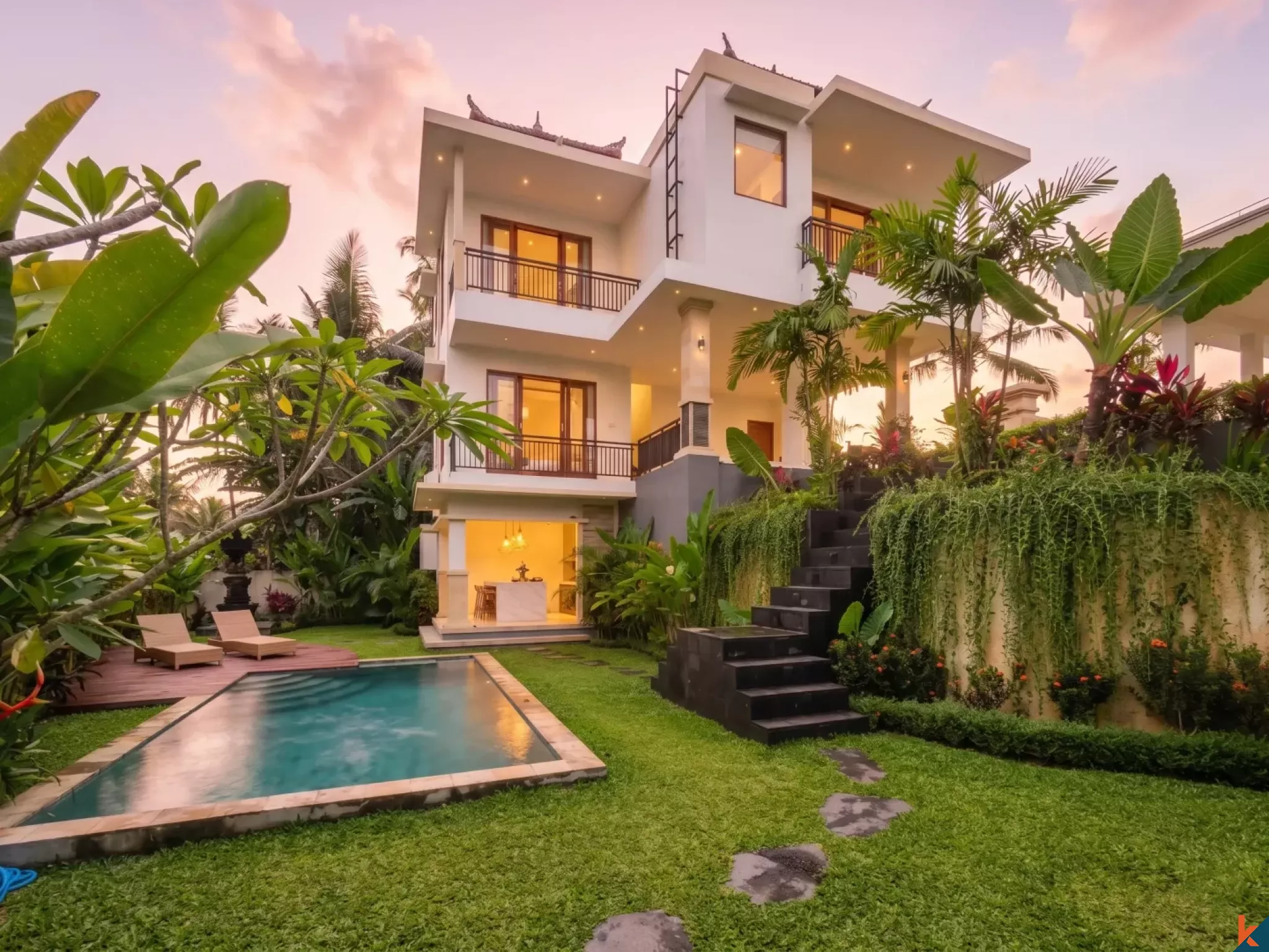 Properti Freehold Tiga Kamar Tidur Baru yang Menawan dengan Sentuhan Gaya Bali Dijual di Ubud - Pejeng