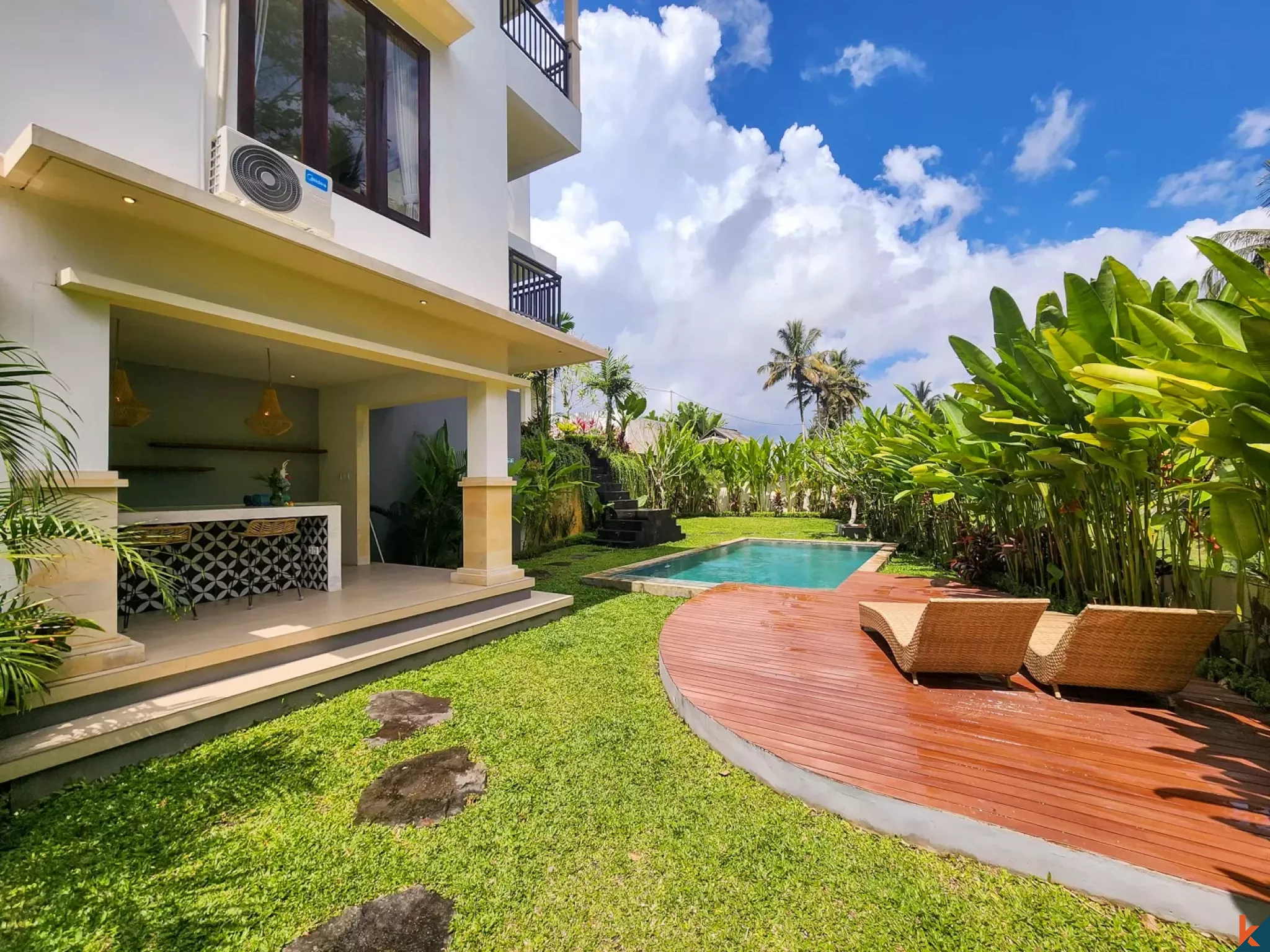 Properti Freehold Tiga Kamar Tidur Baru yang Menawan dengan Sentuhan Gaya Bali Dijual di Ubud - Pejeng