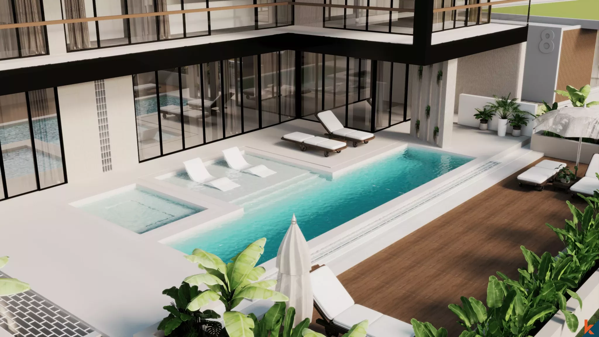 Villa Modern 3 Kamar Tidur dengan Kolam Renang Pribadi dan Fasilitas Premium yang Akan Segera Hadir di Ubud