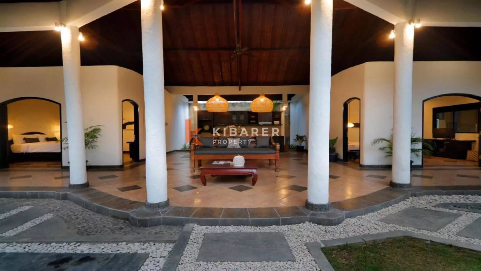 Sanctuary Tropical Two-Bedrooms open living villa in Seminyak