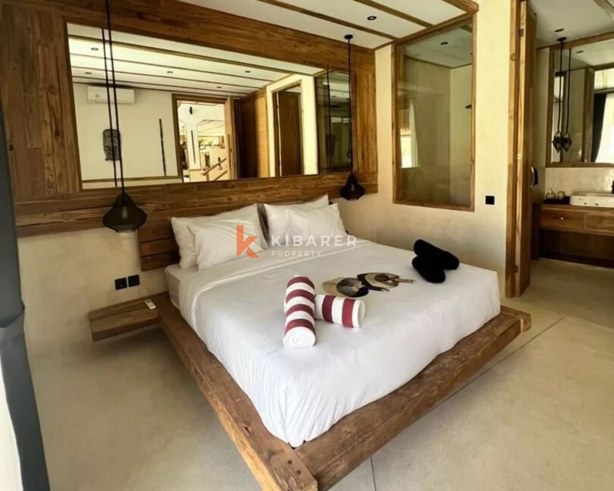Villa bohème chic de 3 chambres avec piscine privée et jacuzzi à Berawa