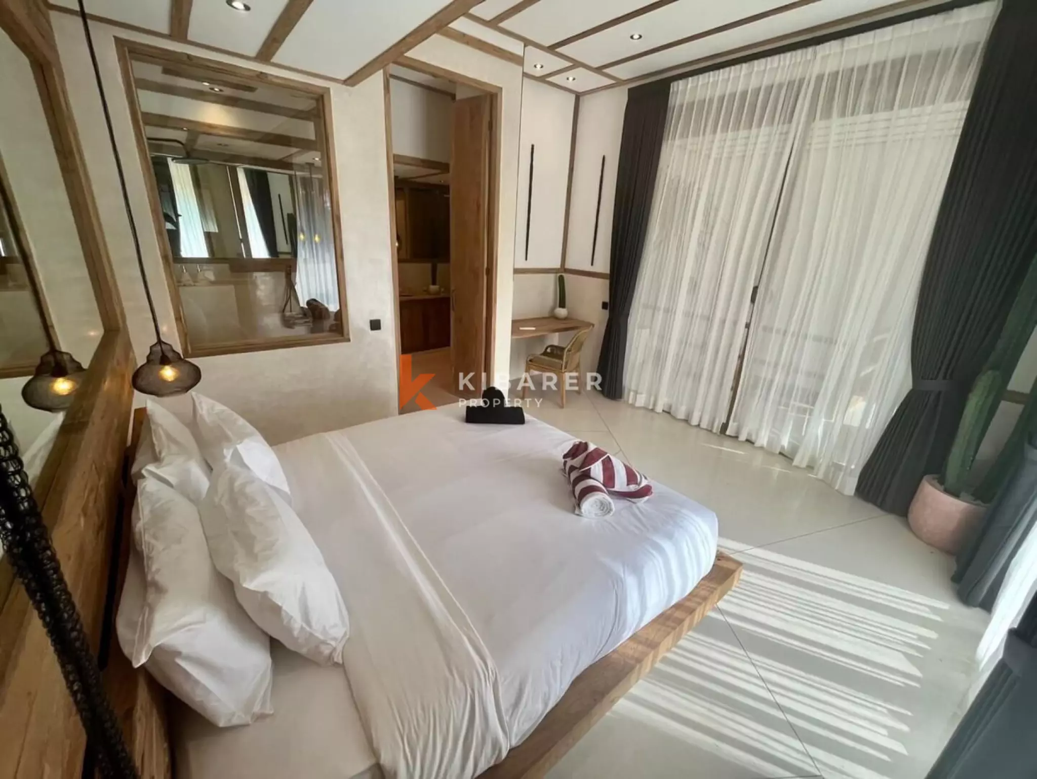 Villa bohème chic de 3 chambres avec piscine privée et jacuzzi à Berawa