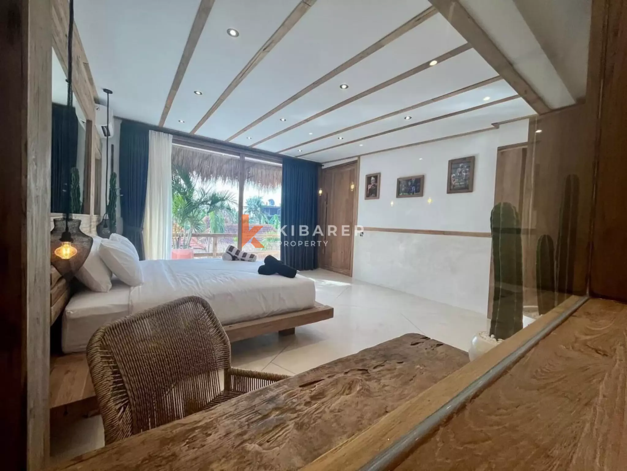 Villa bohème chic de 3 chambres avec piscine privée et jacuzzi à Berawa