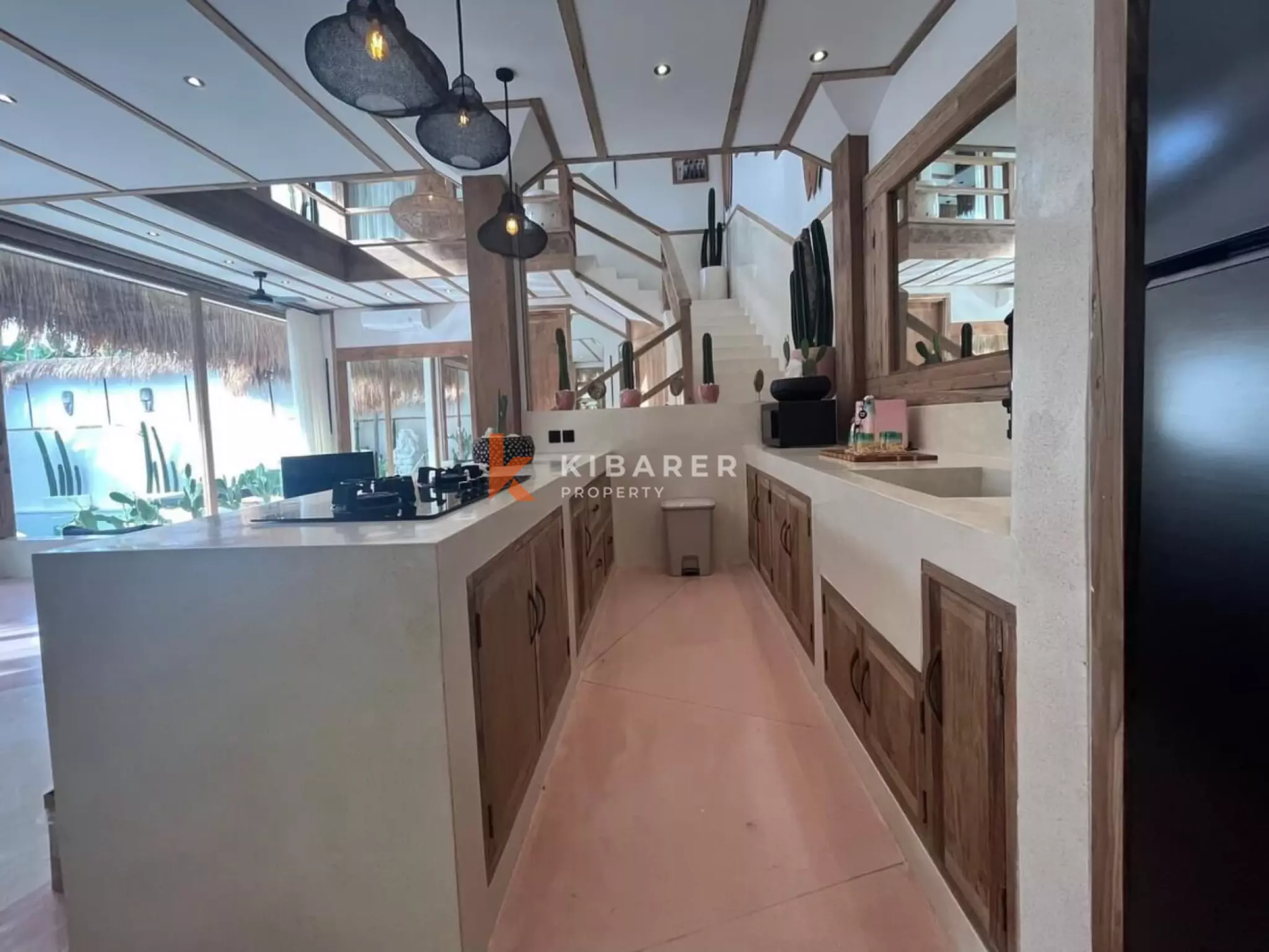 Villa bohème chic de 3 chambres avec piscine privée et jacuzzi à Berawa