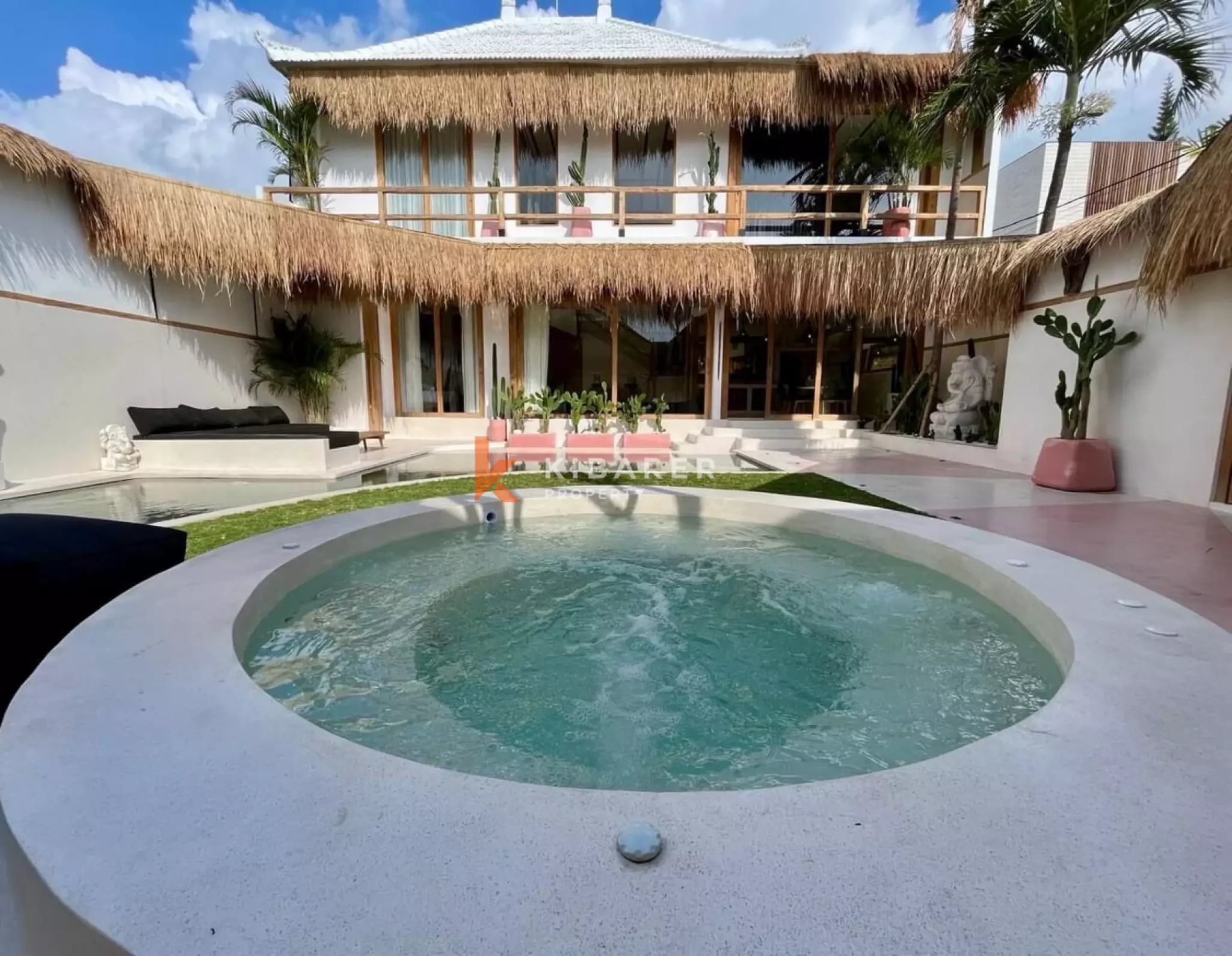 Villa bohème chic de 3 chambres avec piscine privée et jacuzzi à Berawa