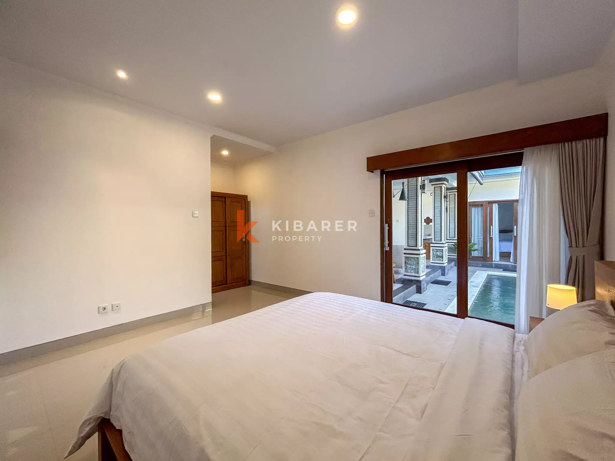 Villa élégante de deux chambres avec piscine privée à Padonan, un havre de paix près de Canggu