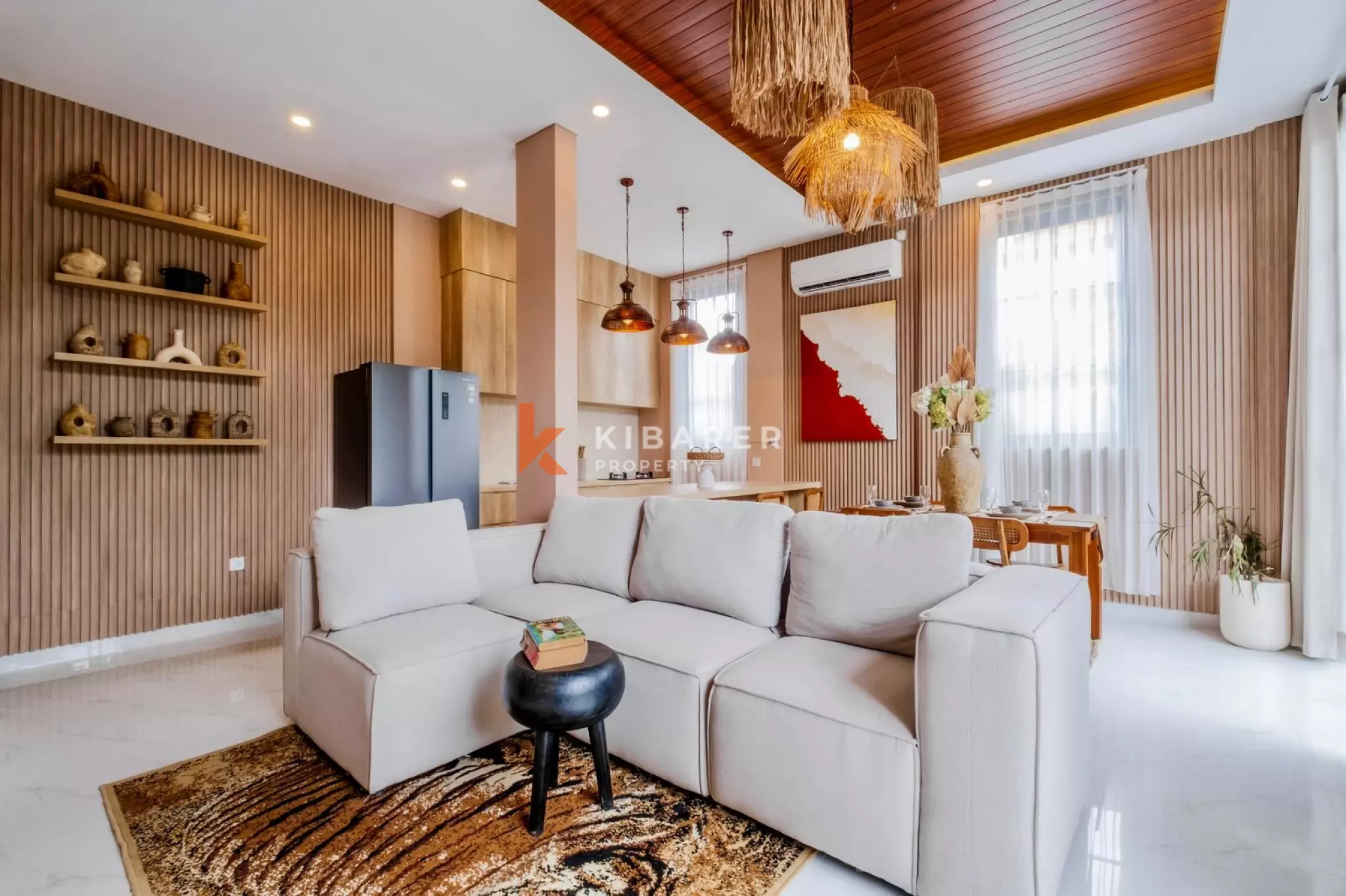 Villa moderne et élégante de trois chambres avec piscine privée à Berawa
