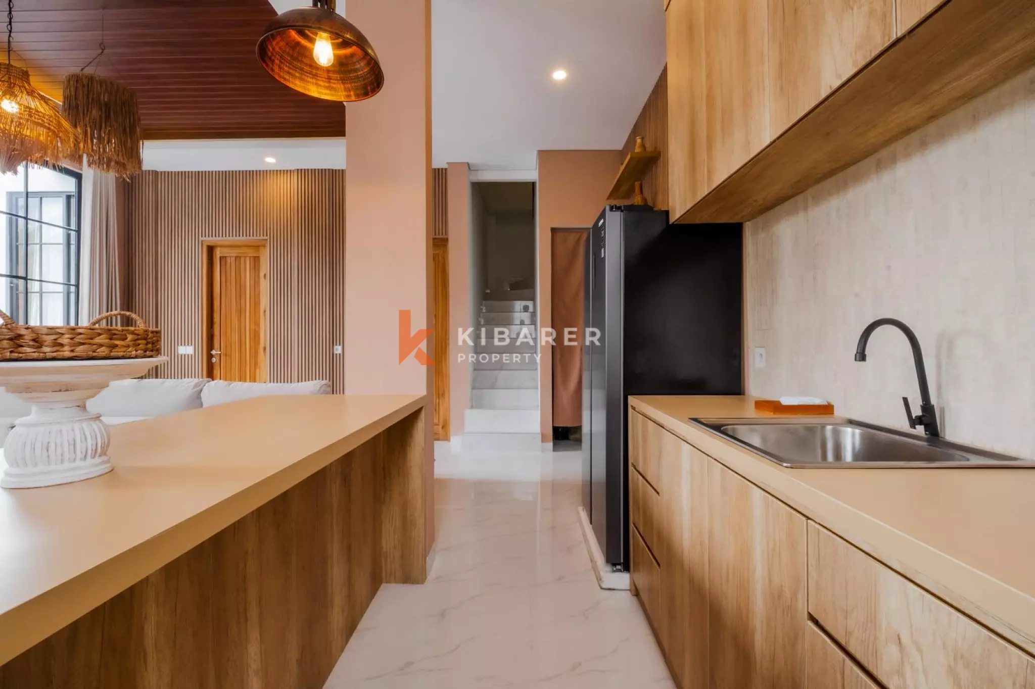 Villa moderne et élégante de trois chambres avec piscine privée à Berawa