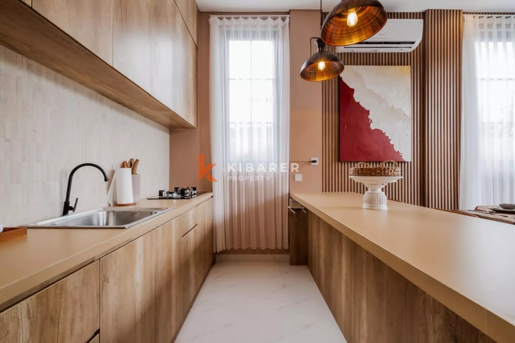 Villa moderne et élégante de trois chambres avec piscine privée à Berawa
