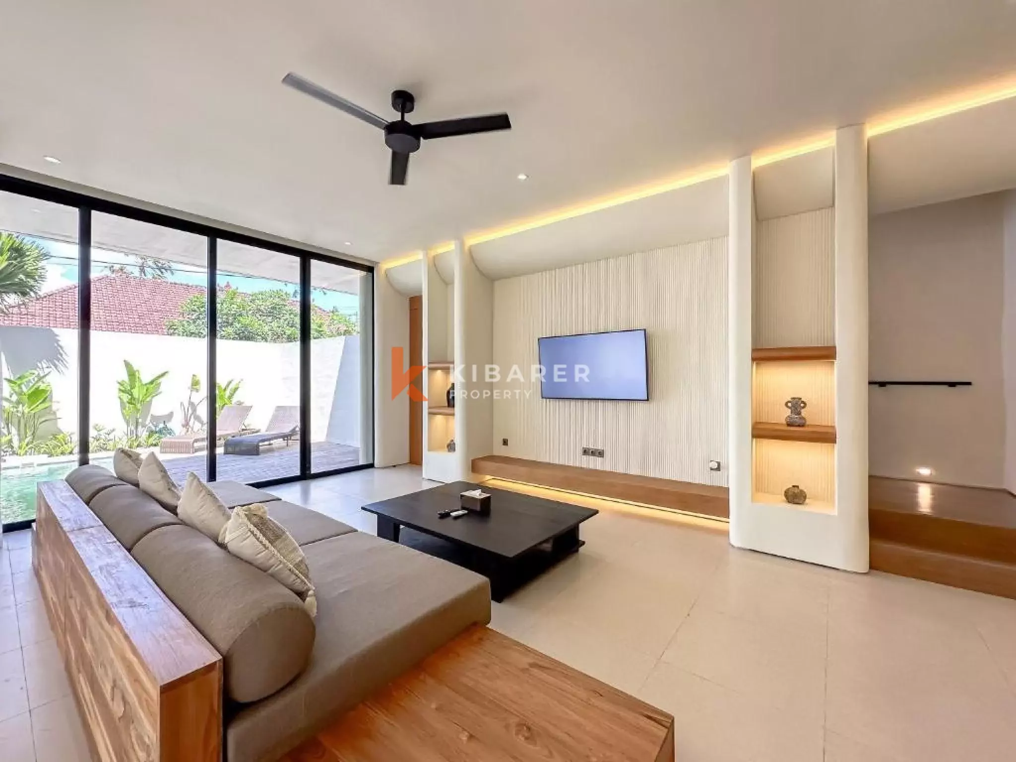 Charmante villa familiale de deux chambres avec piscine privée dans le quartier prisé d'Umalas