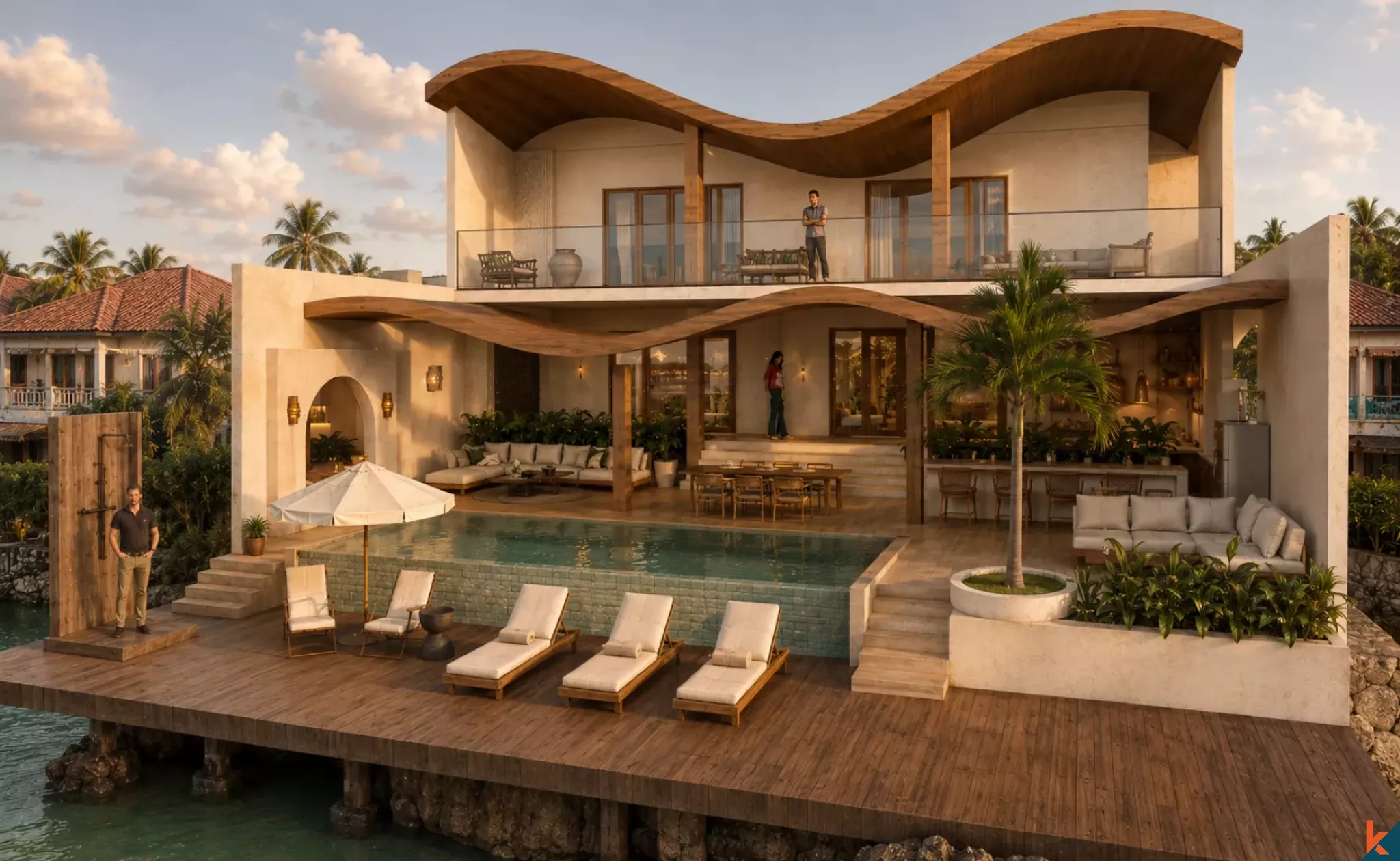 Premium Oceanfront Luxury Villa for Lease in Ceningan