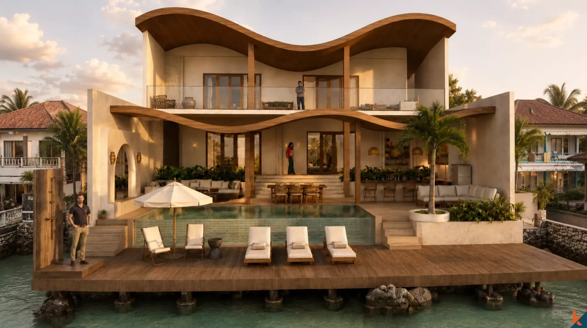 Premium Oceanfront Luxury Villa for Lease in Ceningan