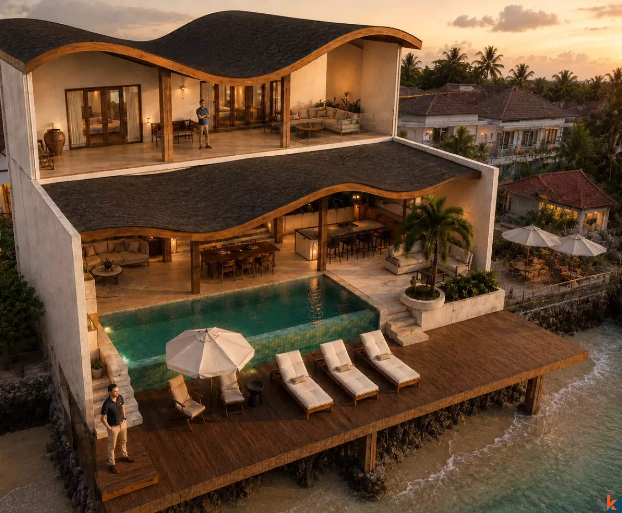 Premium Oceanfront Luxury Villa for Lease in Ceningan