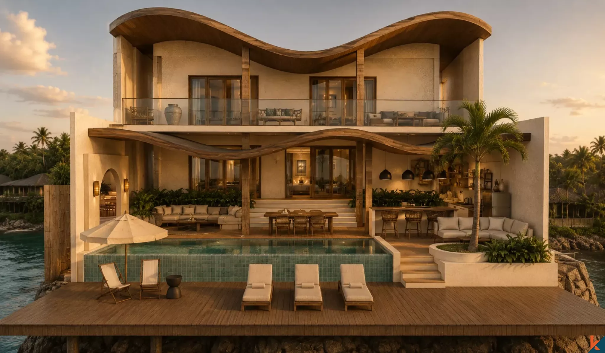 Premium Oceanfront Luxury Villa for Lease in Ceningan