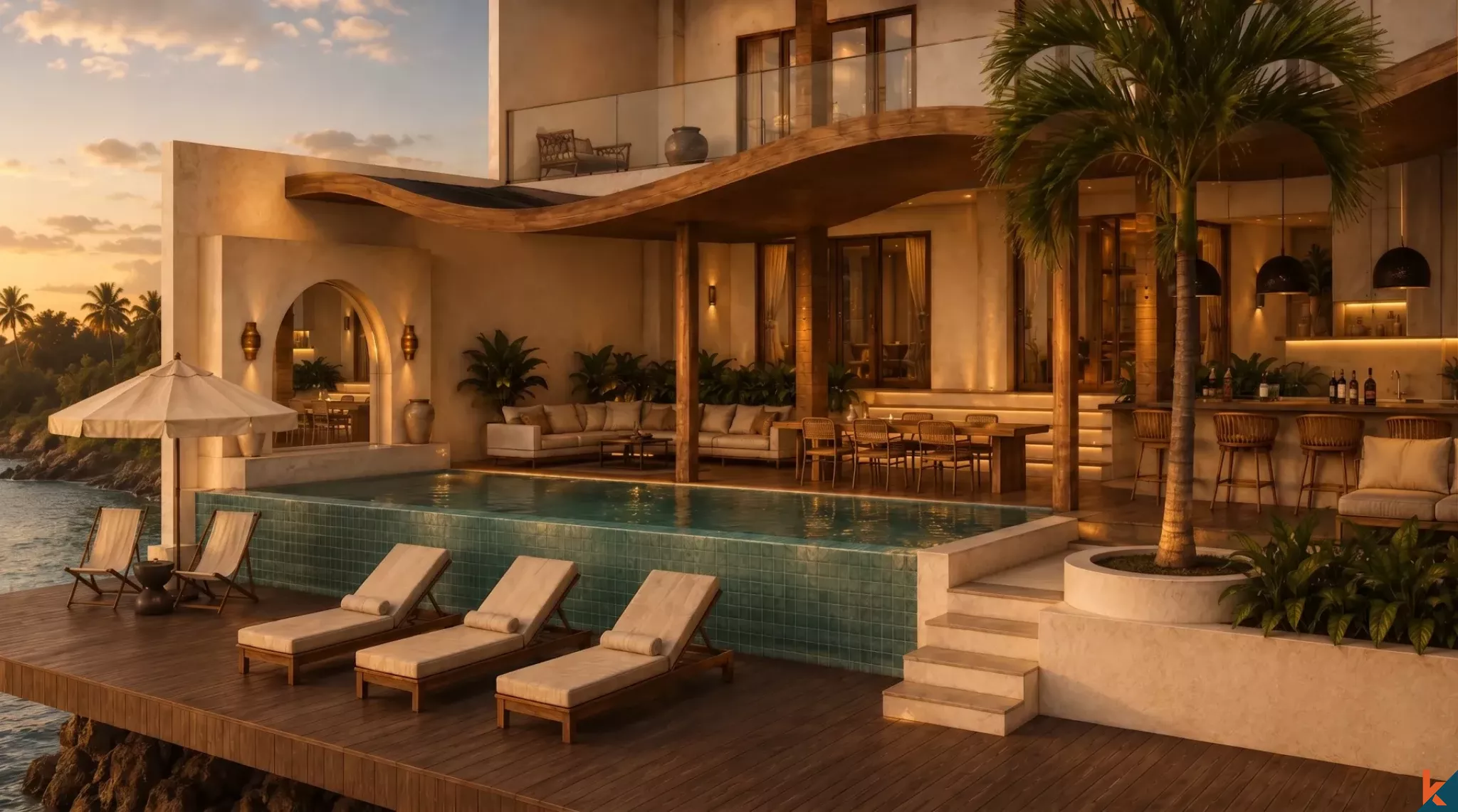 Premium Oceanfront Luxury Villa for Lease in Ceningan