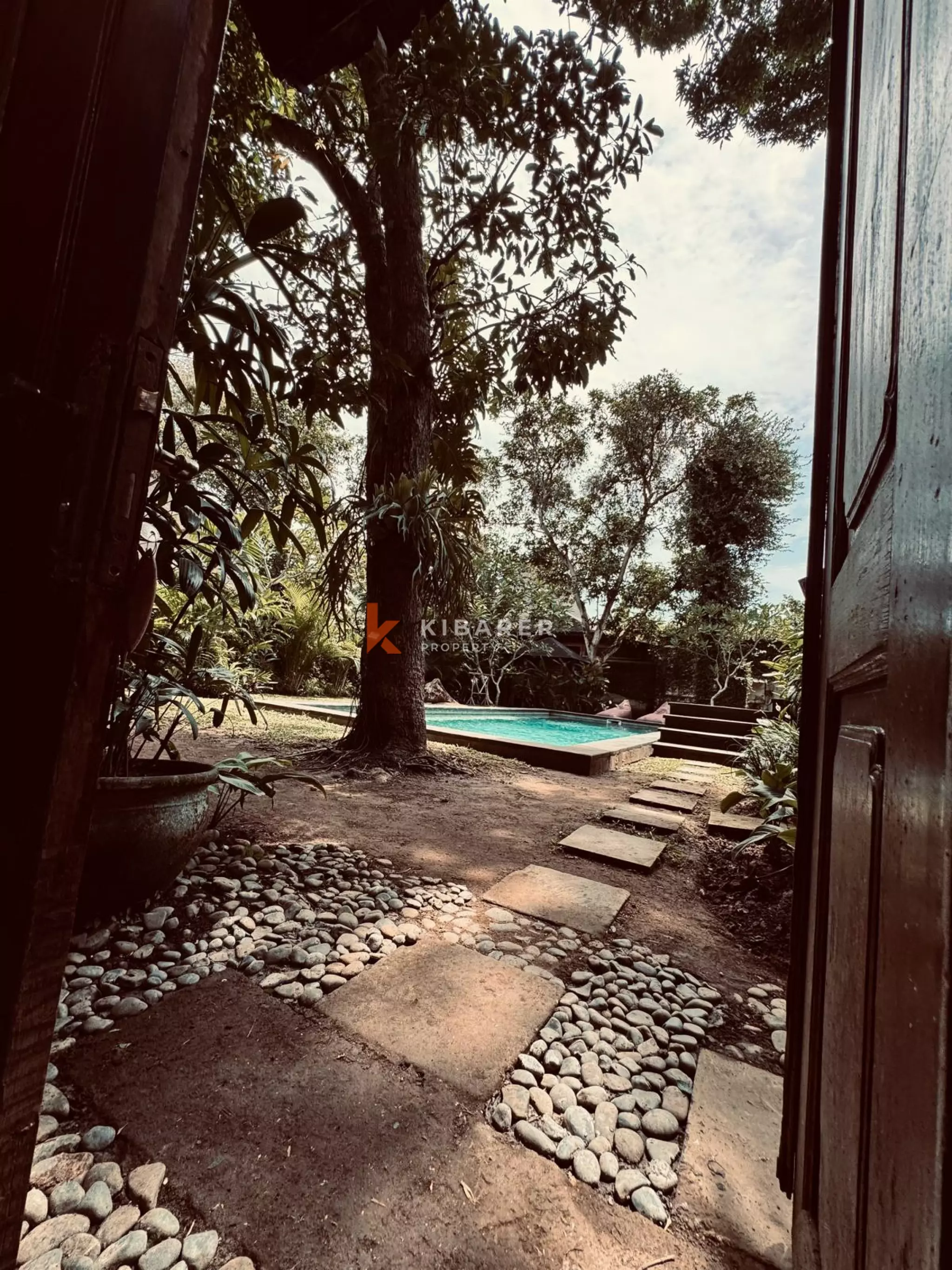 Wooden Ethnic Three Bedroom Villa in Batu Bolong