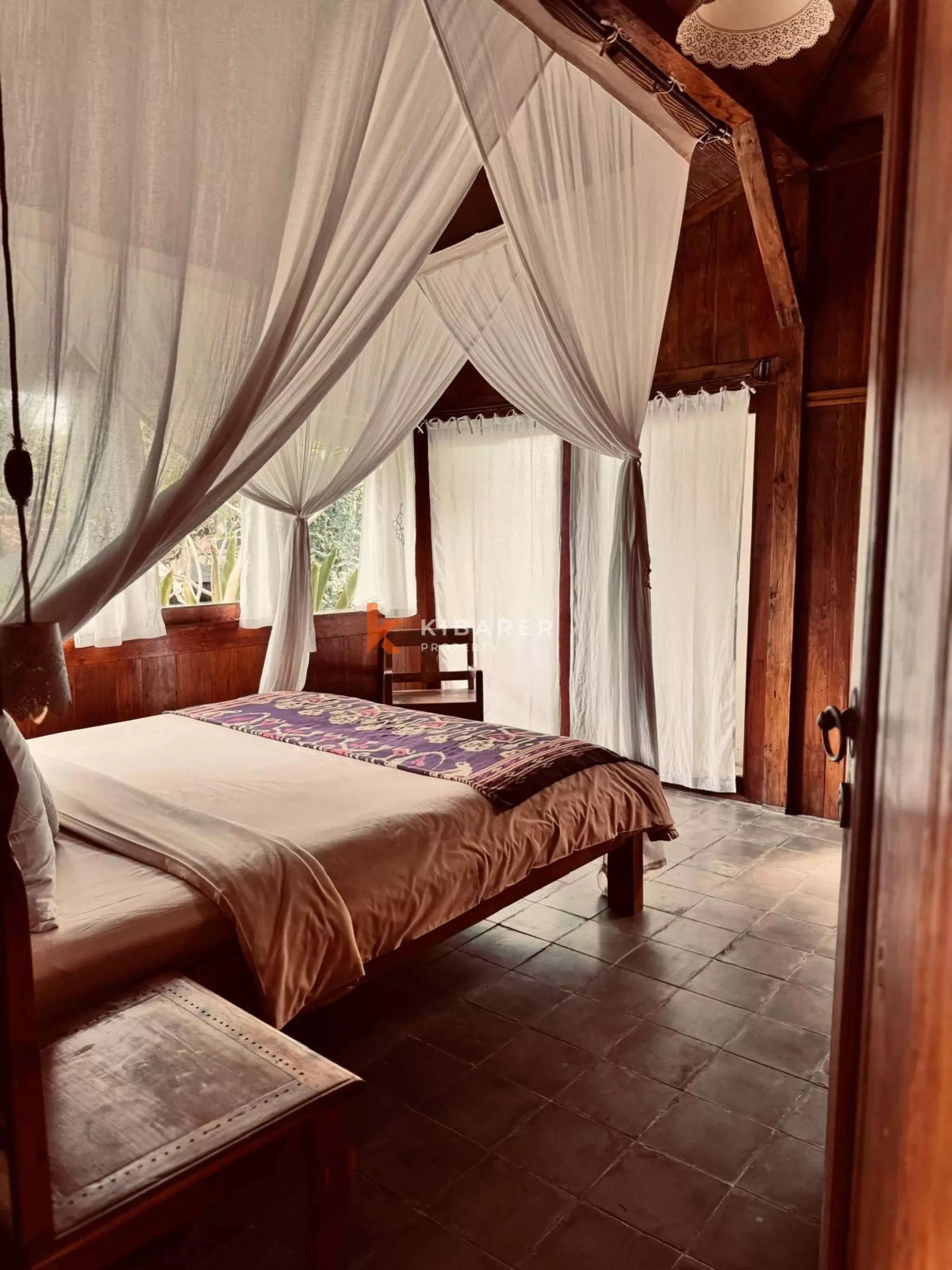 Wooden Ethnic Three Bedroom Villa in Batu Bolong