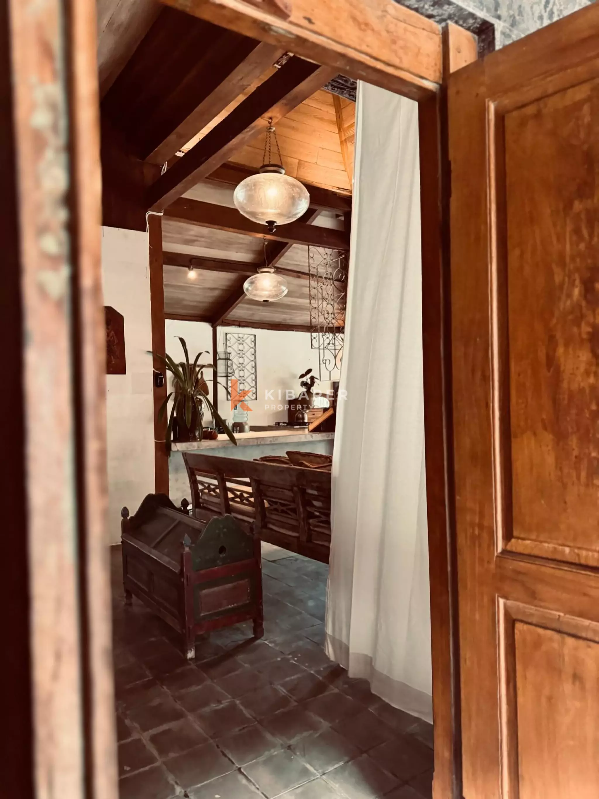 Wooden Ethnic Three Bedroom Villa in Batu Bolong