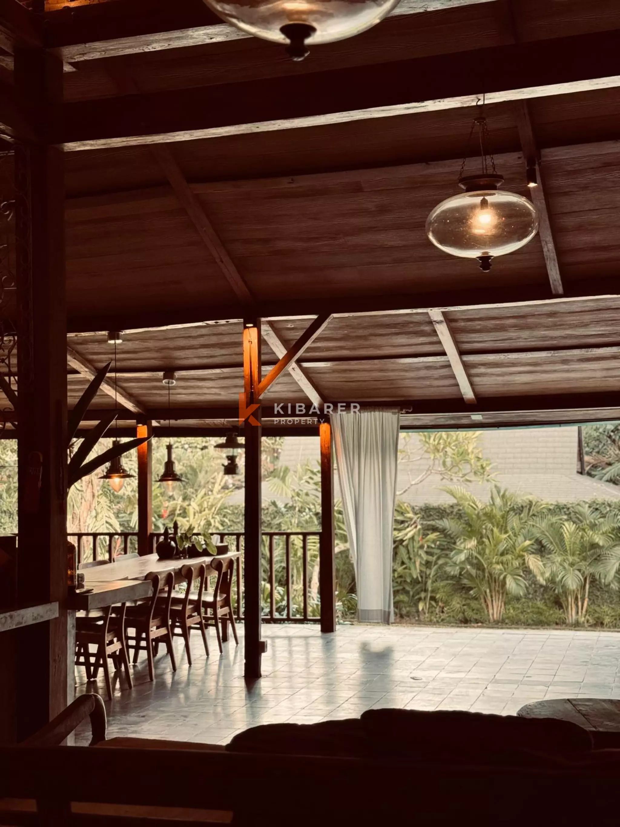 Wooden Ethnic Three Bedroom Villa in Batu Bolong